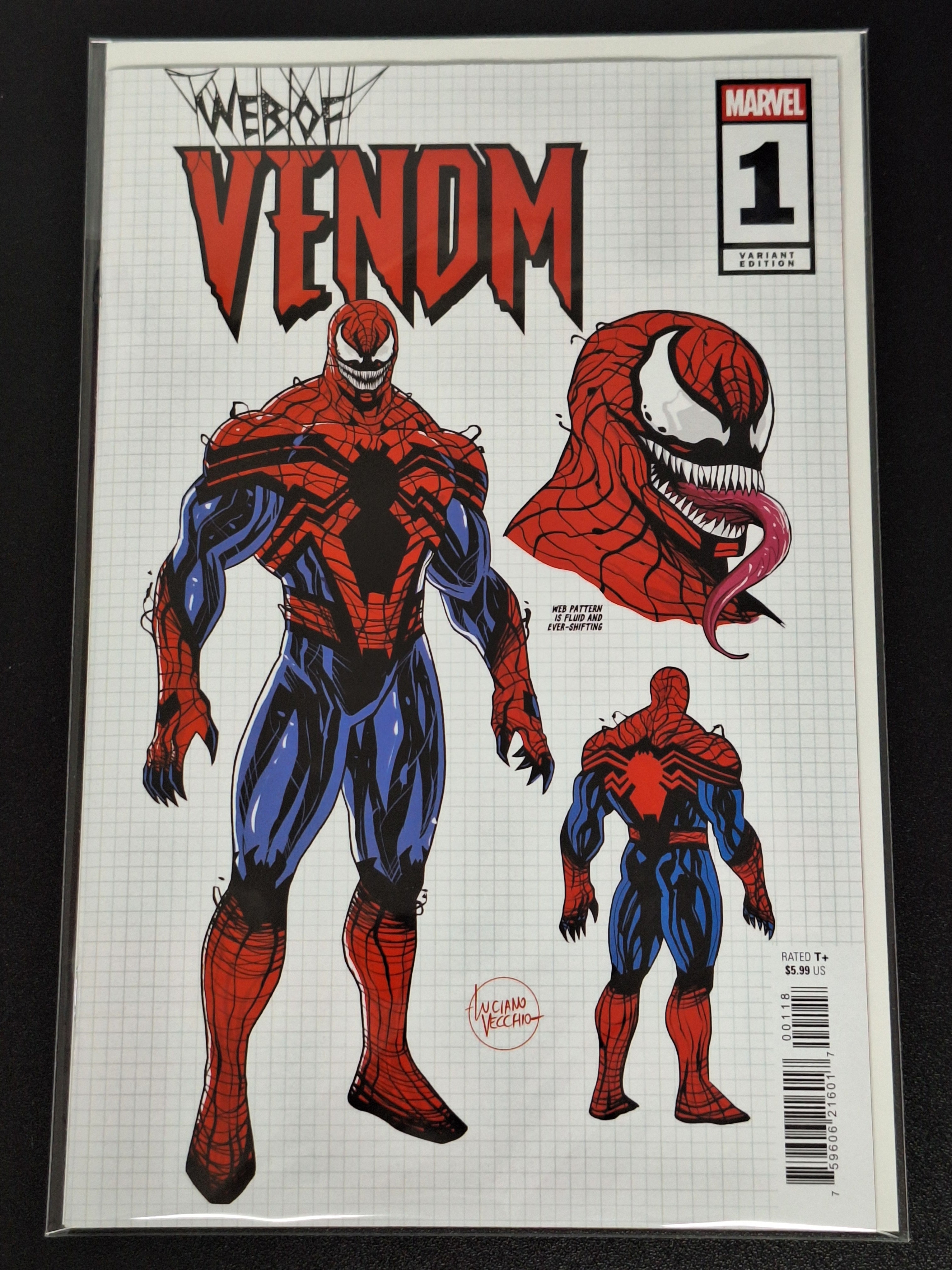 Web Of Venom 1 Marvel 2026 Luciano Vecchio 1:10 Design Variant