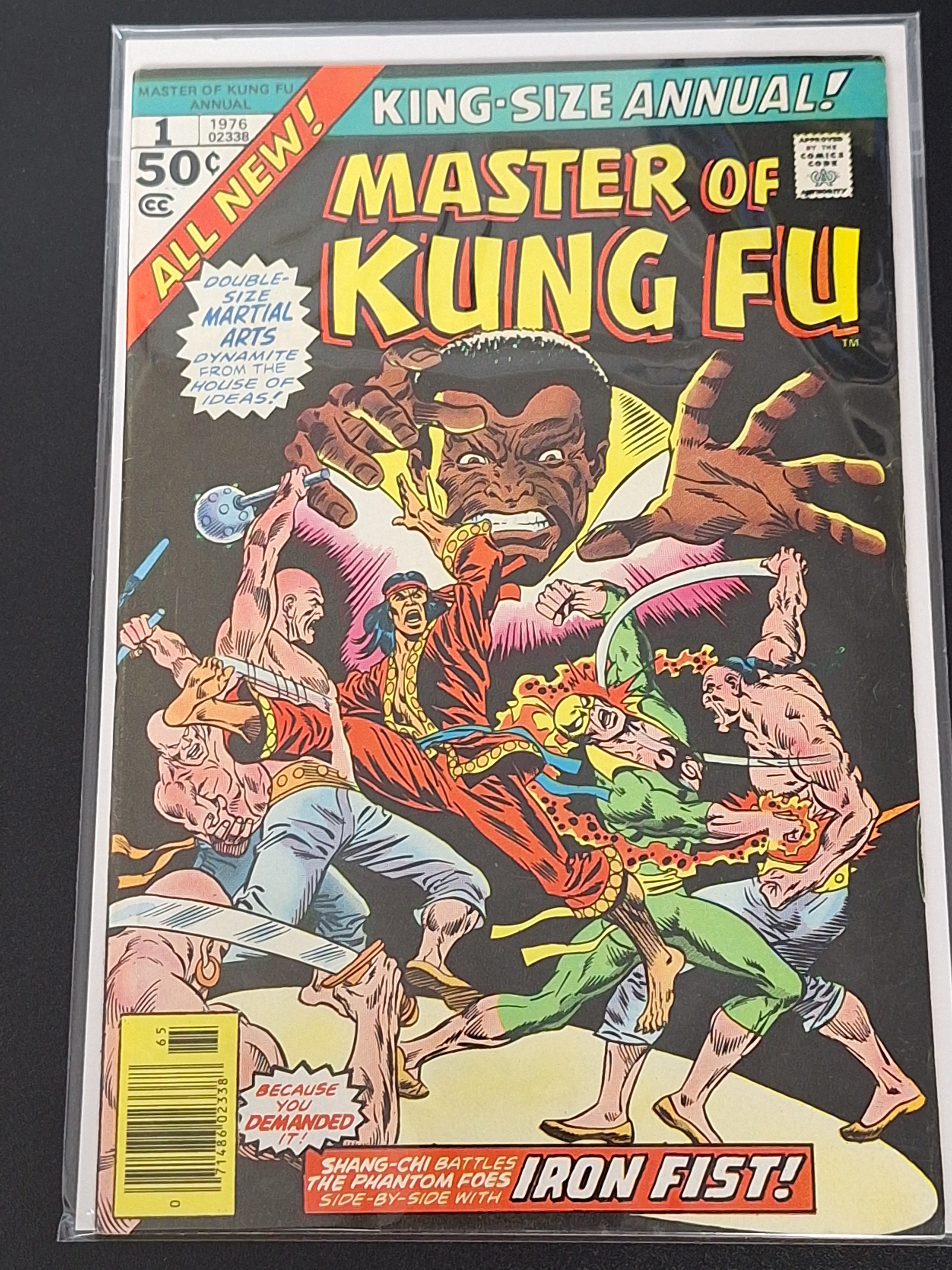 Master Of Kung-Fu Annual 1 Marvel 1976 1st Shang-Chi & Iron Fist Team-Up