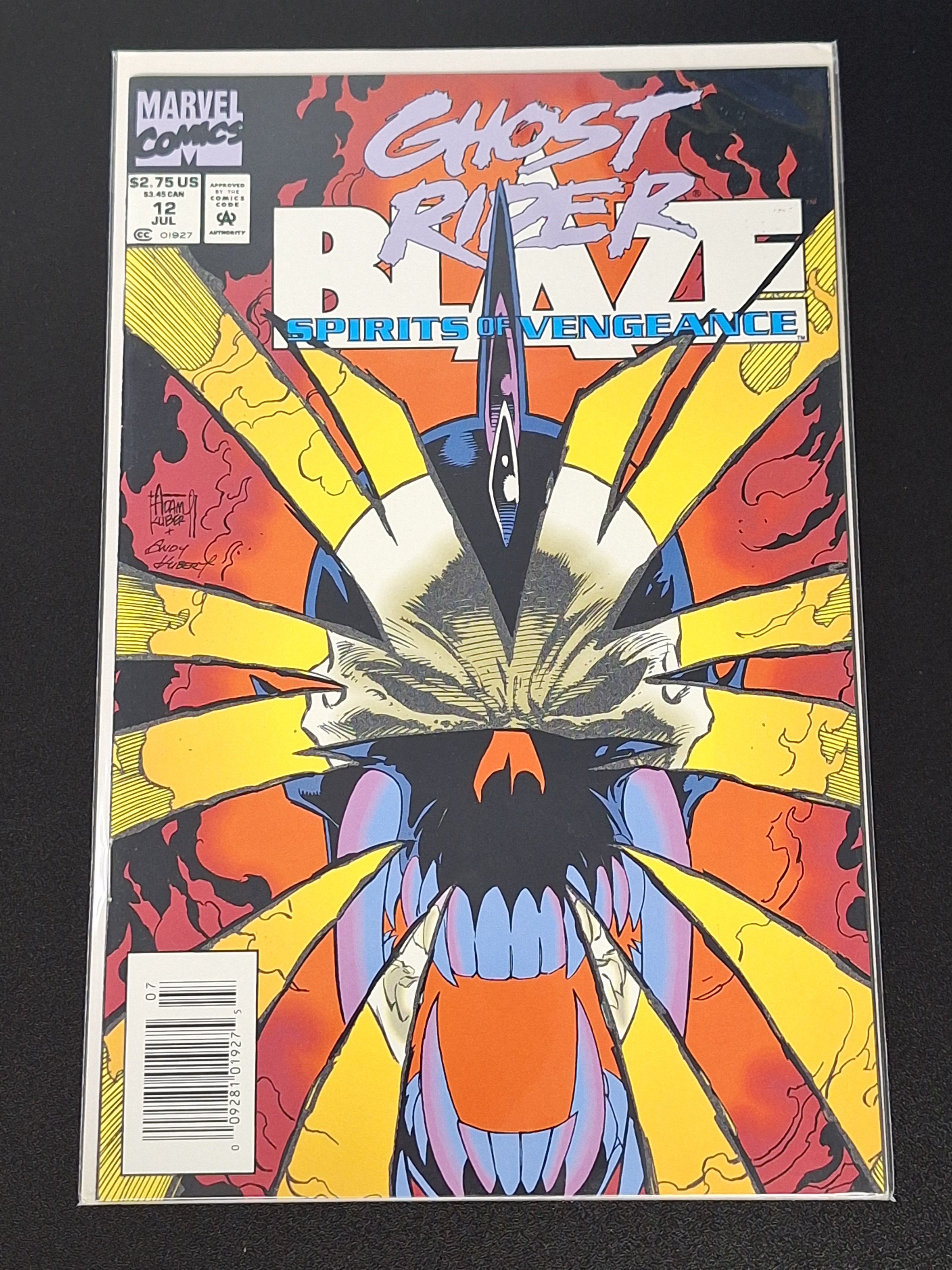Spirits Of Vengeance 12 Marvel 1993 Glow In The Dark Cover Newsstand Edition