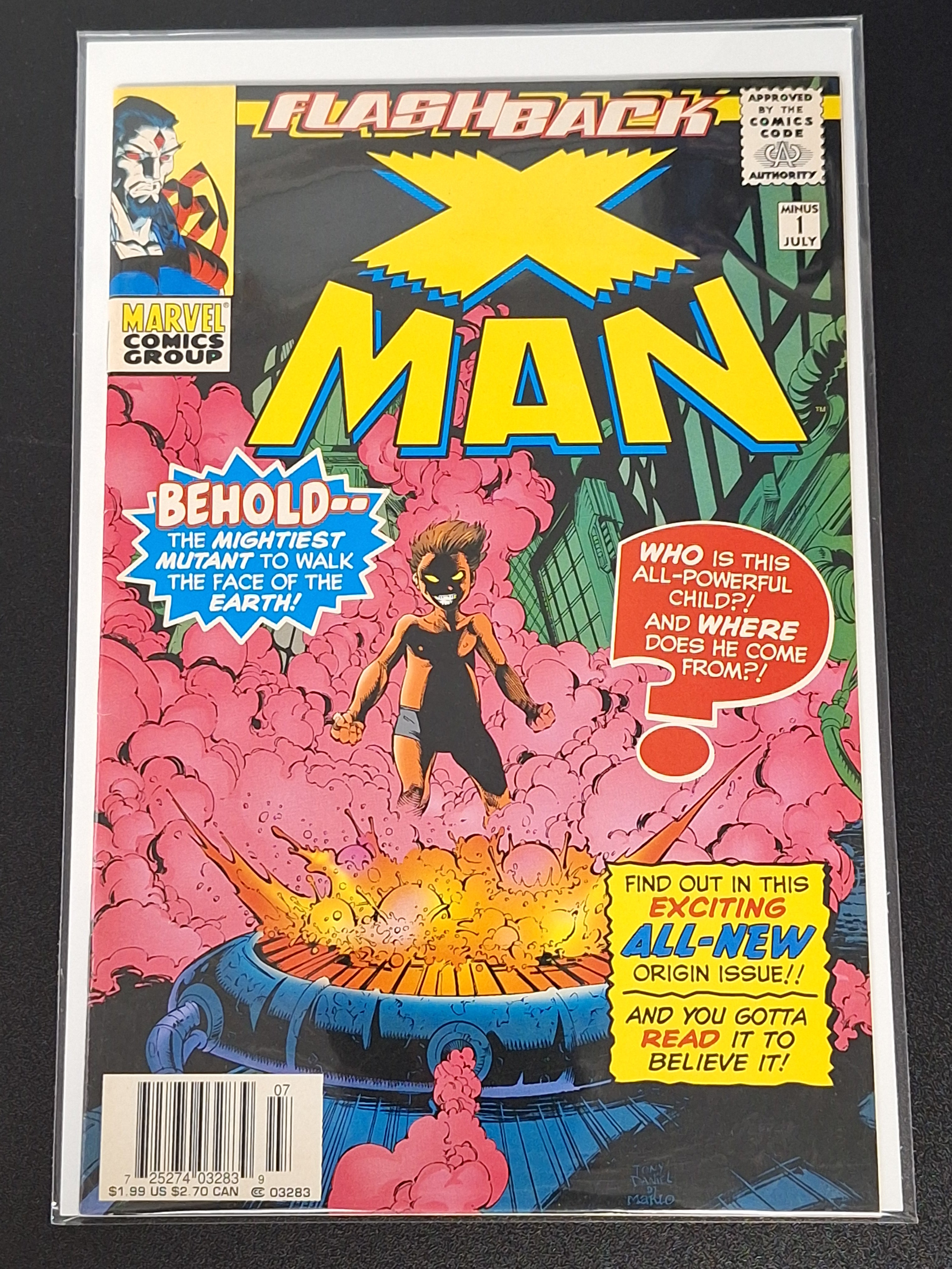 Flashback: X Man Minus 1 Marvel 1997 Tony Daniel Cover Newsstand Edition