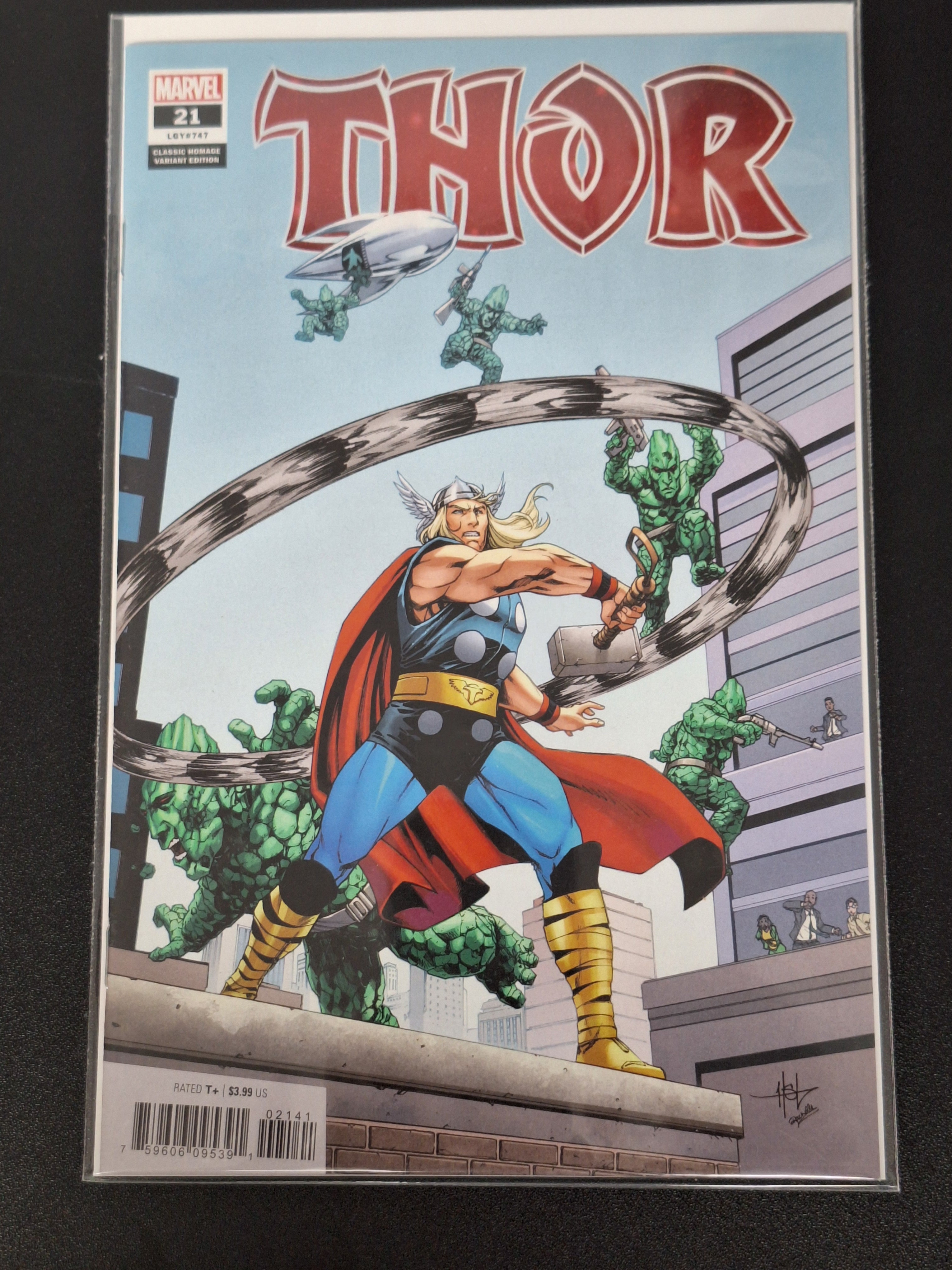 Thor 21 Marvel 2022 Classic Homage Variant 1st App of The God Of Hammers