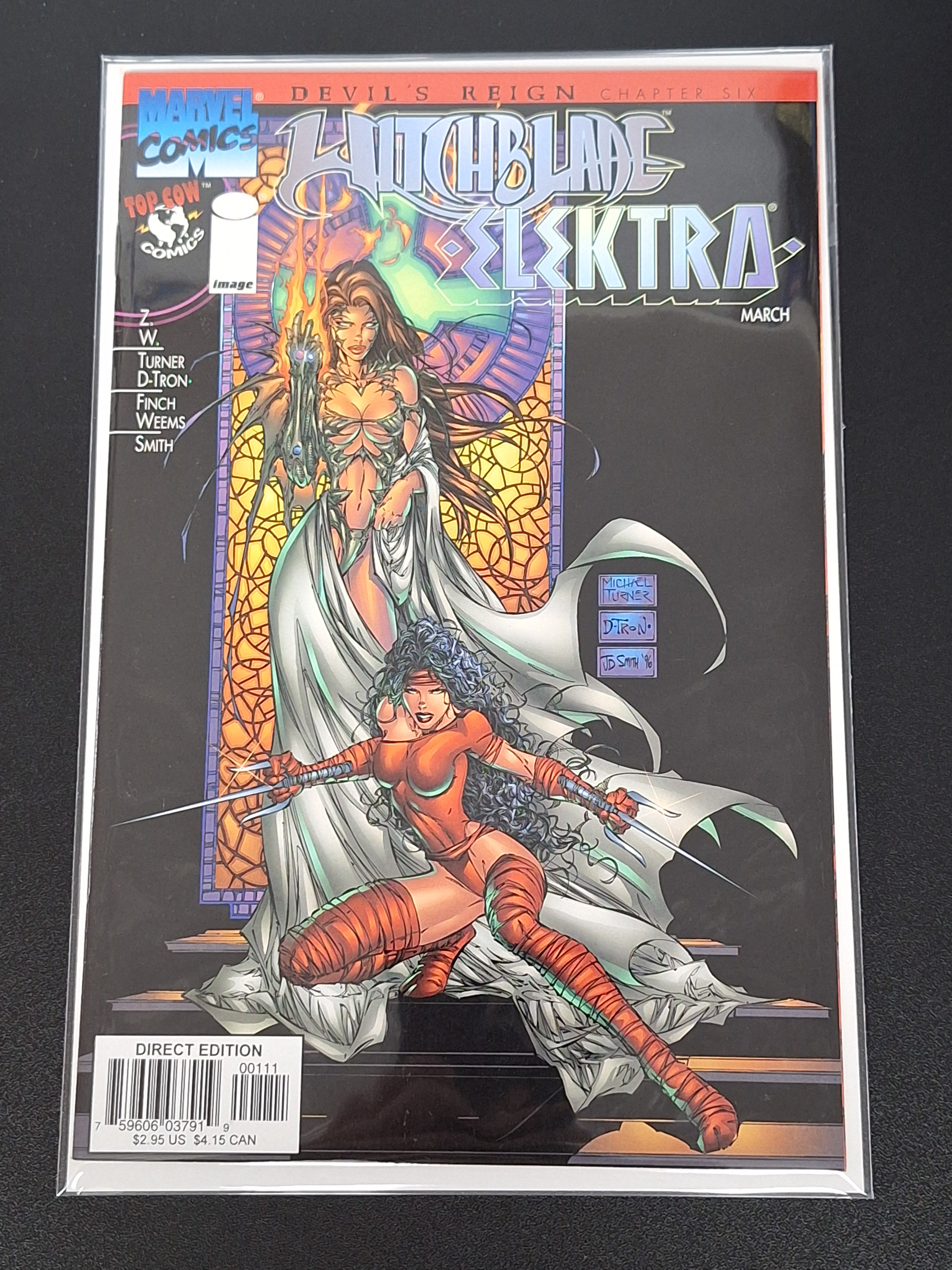 Witchblade/Elektra 1 Marvel Image 1997 Michael Turner Cover