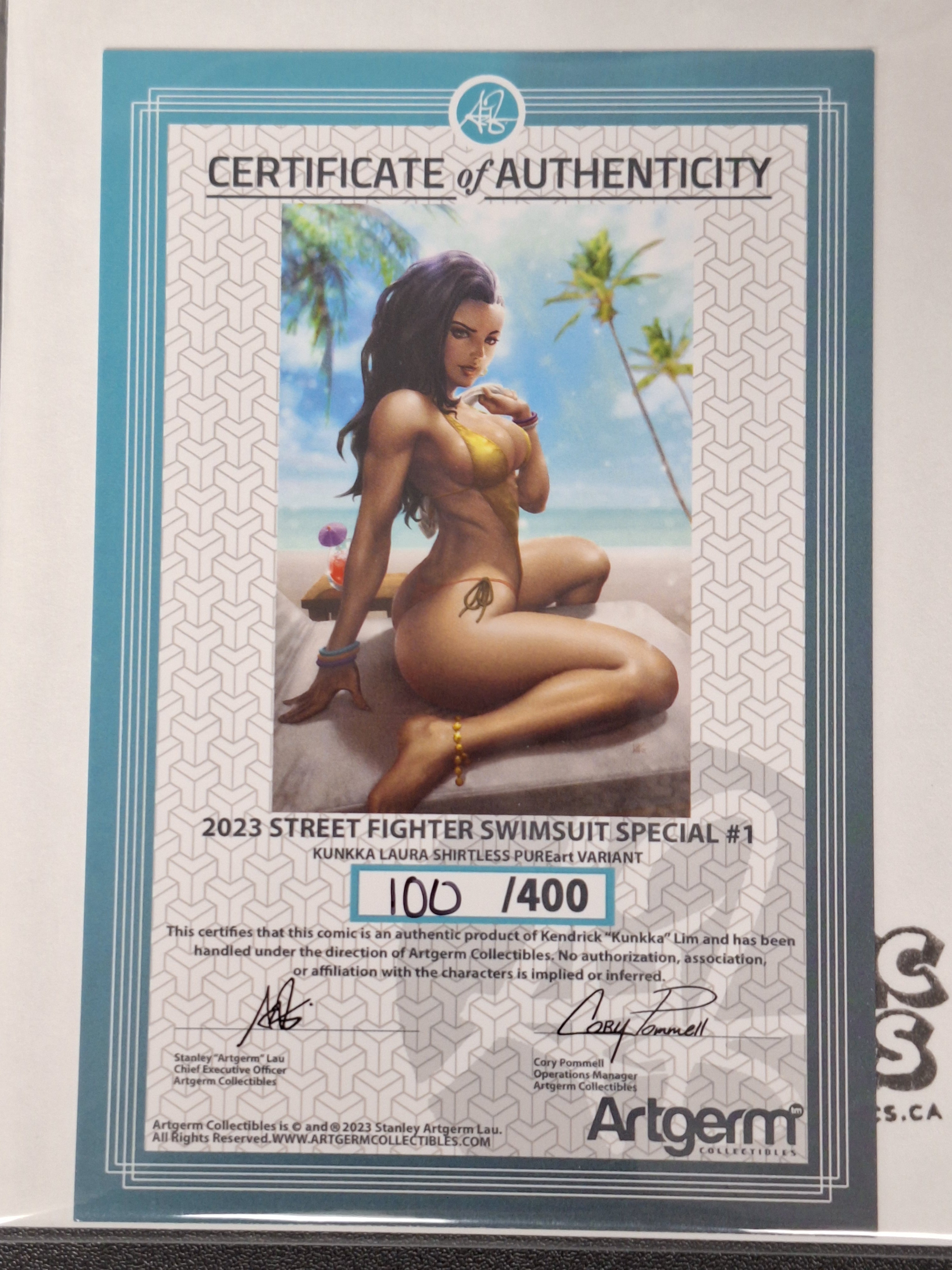 Street Fighter Swimsuit Special 2023 Kunkka Laura Shirtless Pureart Exclusive With COA Ltd. 400