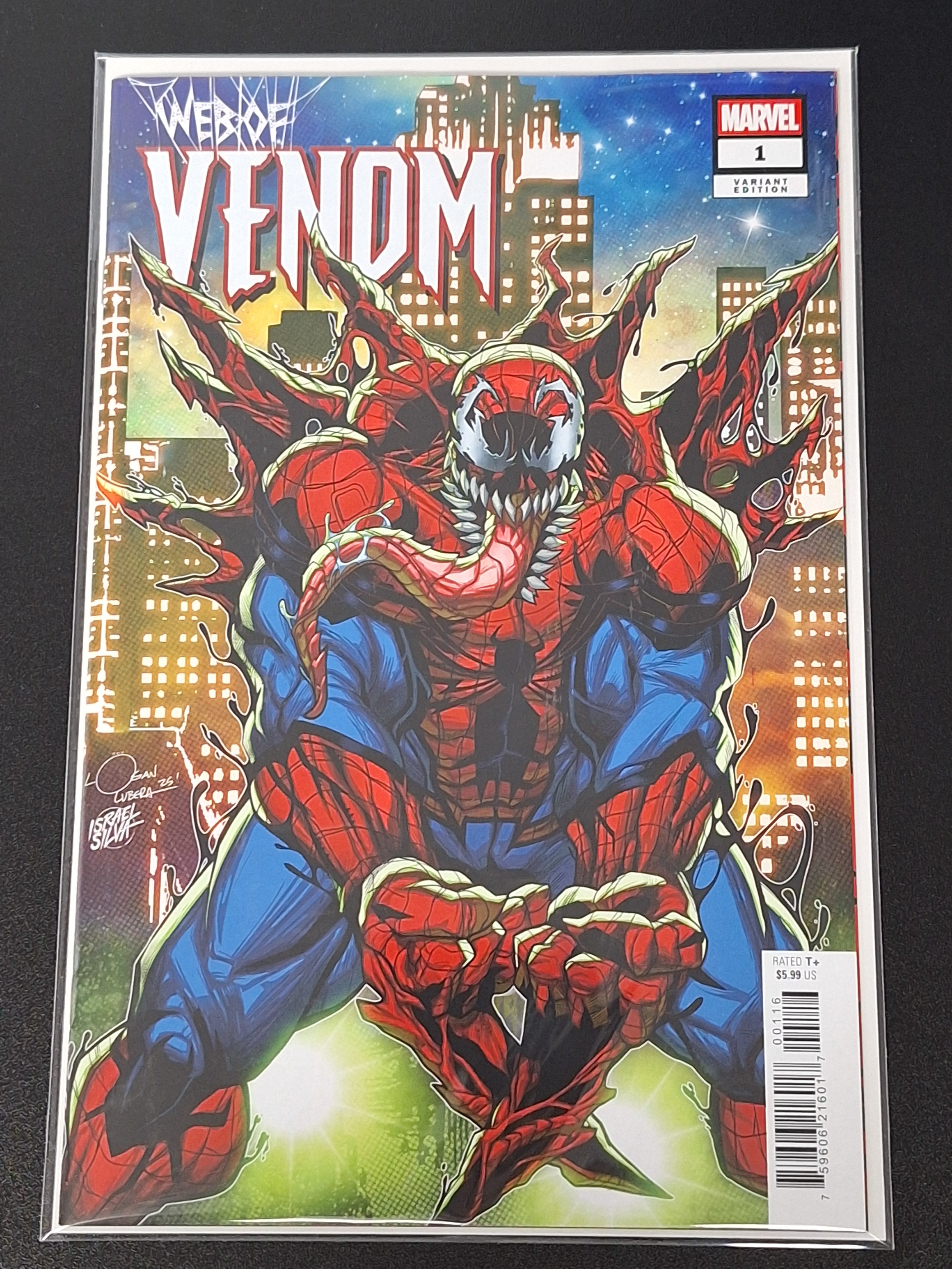Web Of Venom 1 Marvel 2026 Logan Lubera 1:25 Variant