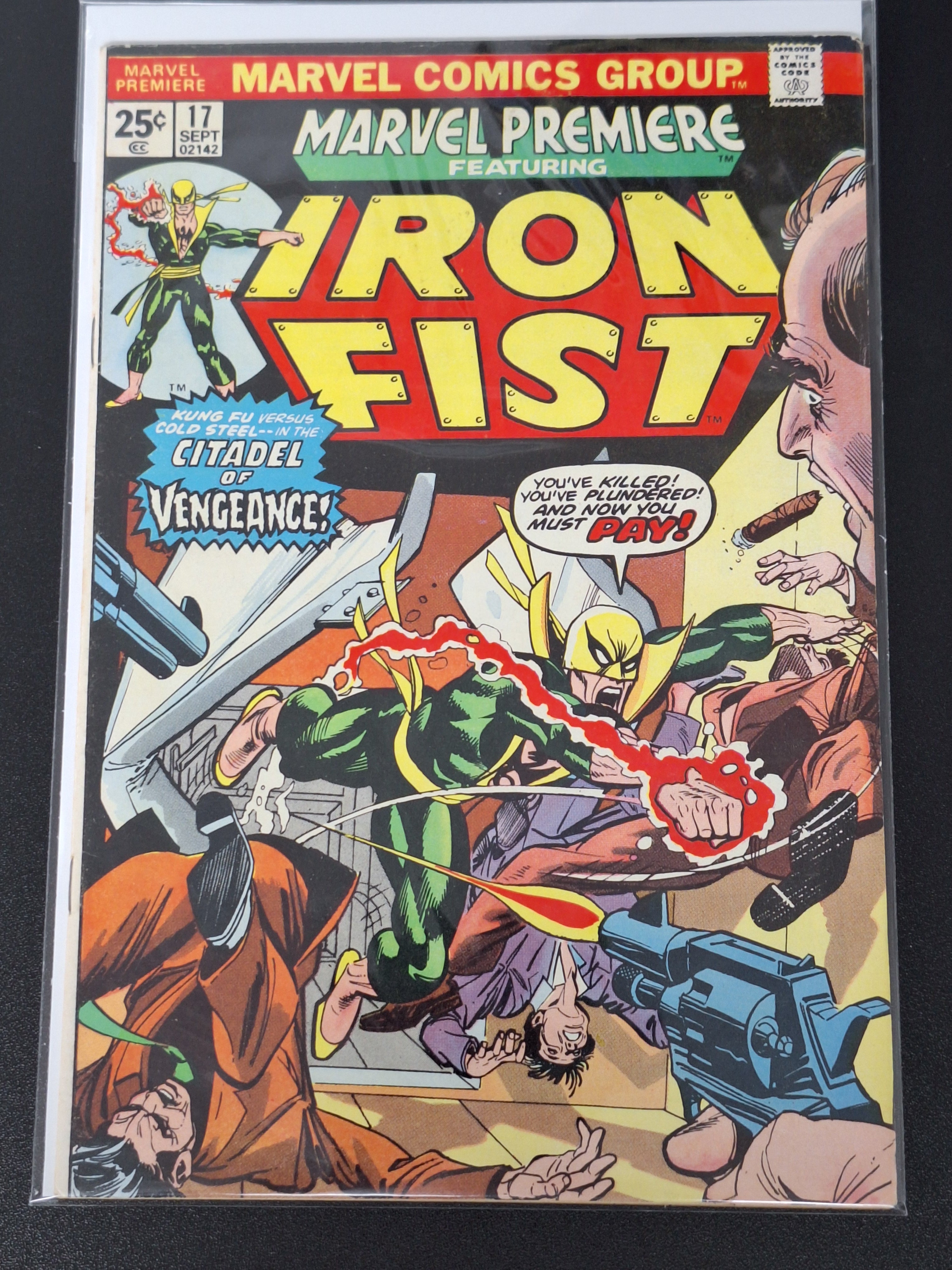 Marvel Premiere 17 Marvel 1974 3rd App of Iron Fist, 1st Shou-Lau The Undying
