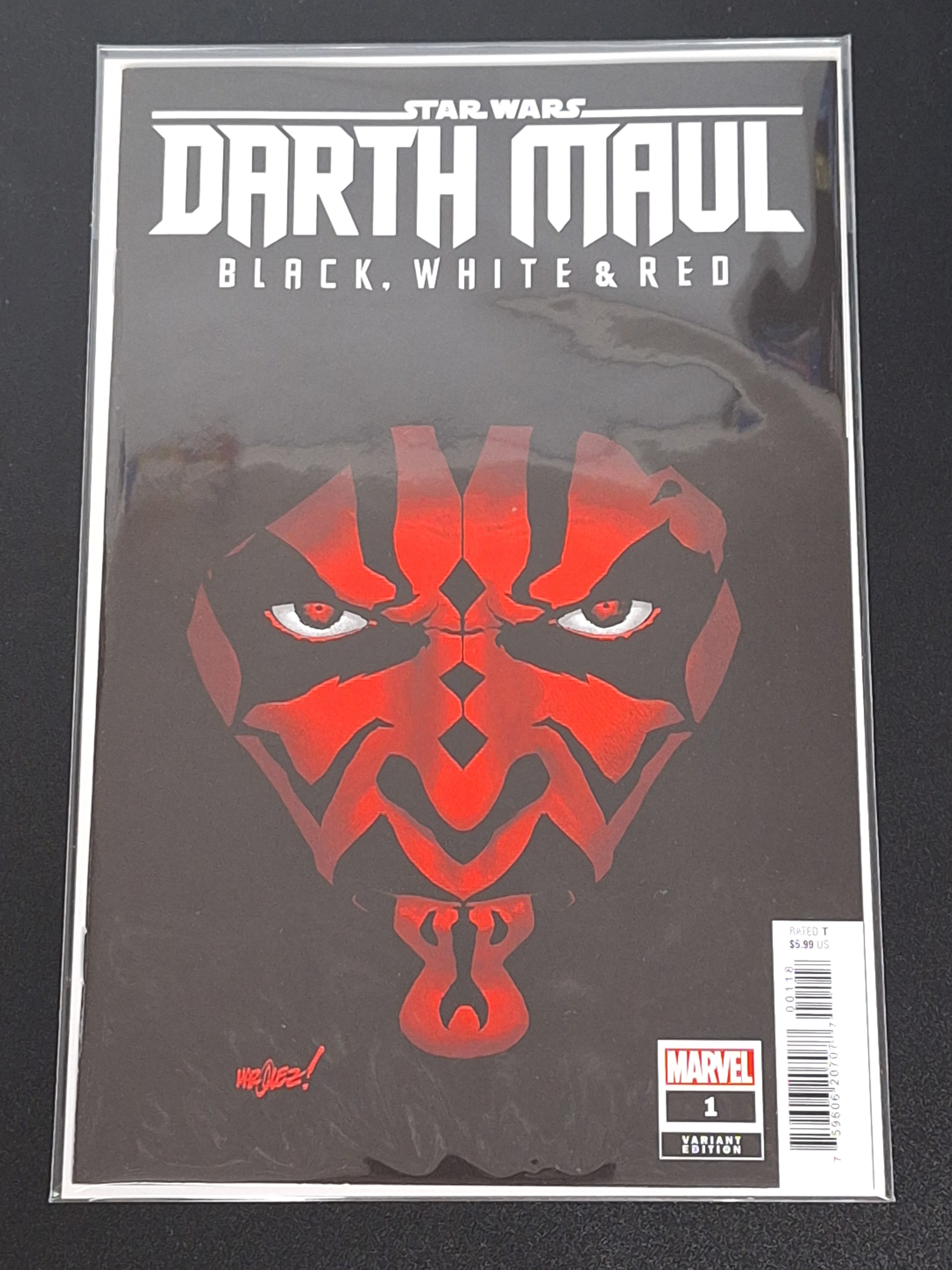 Star Wars Darth Maul: Black, White & Red 1 Marvel 2024 Marquez 1:25 Variant