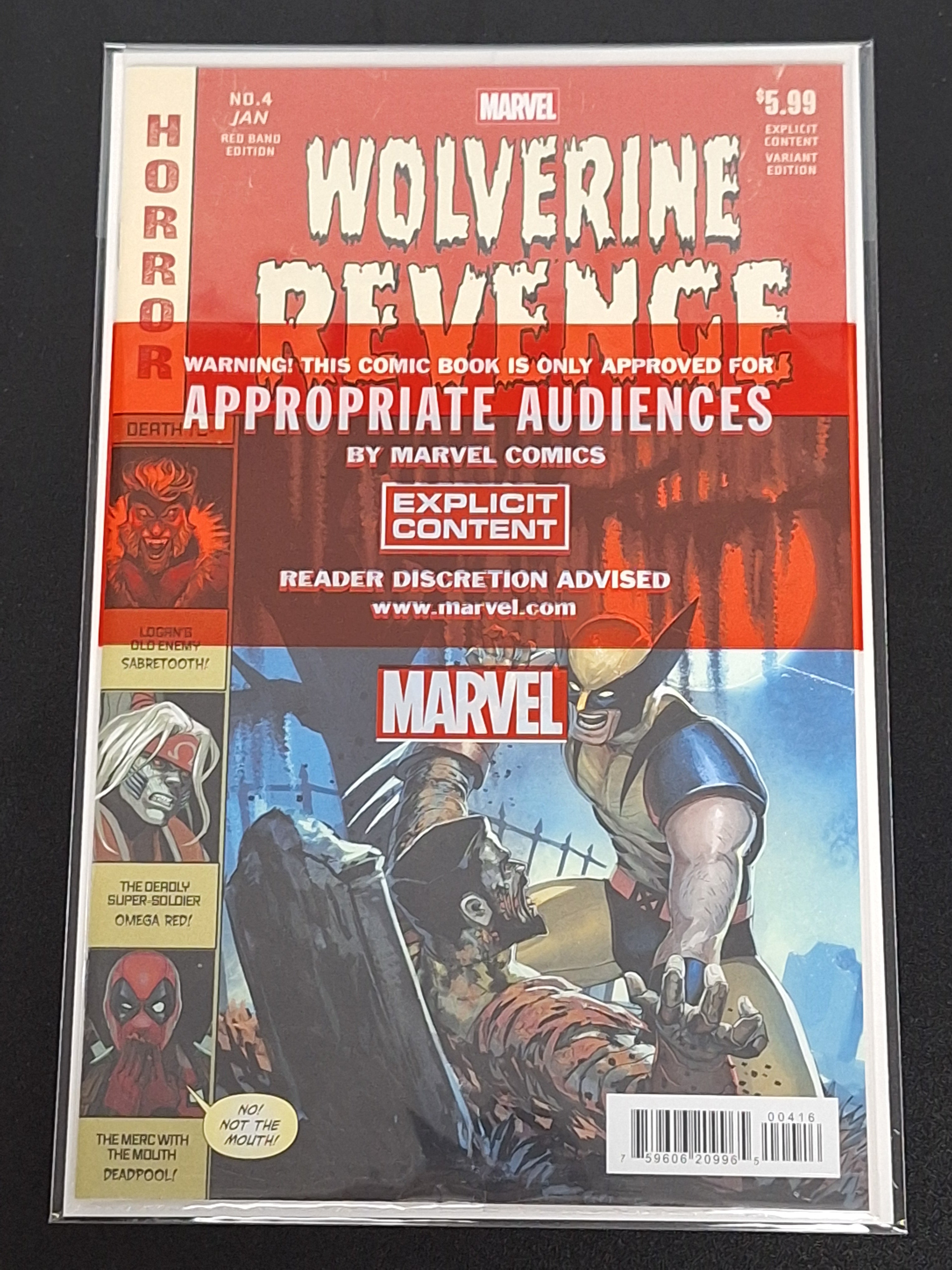 Wolverine: Revenge Red Band 4 Marvel 2025 Hans 1:25 Homage Variant