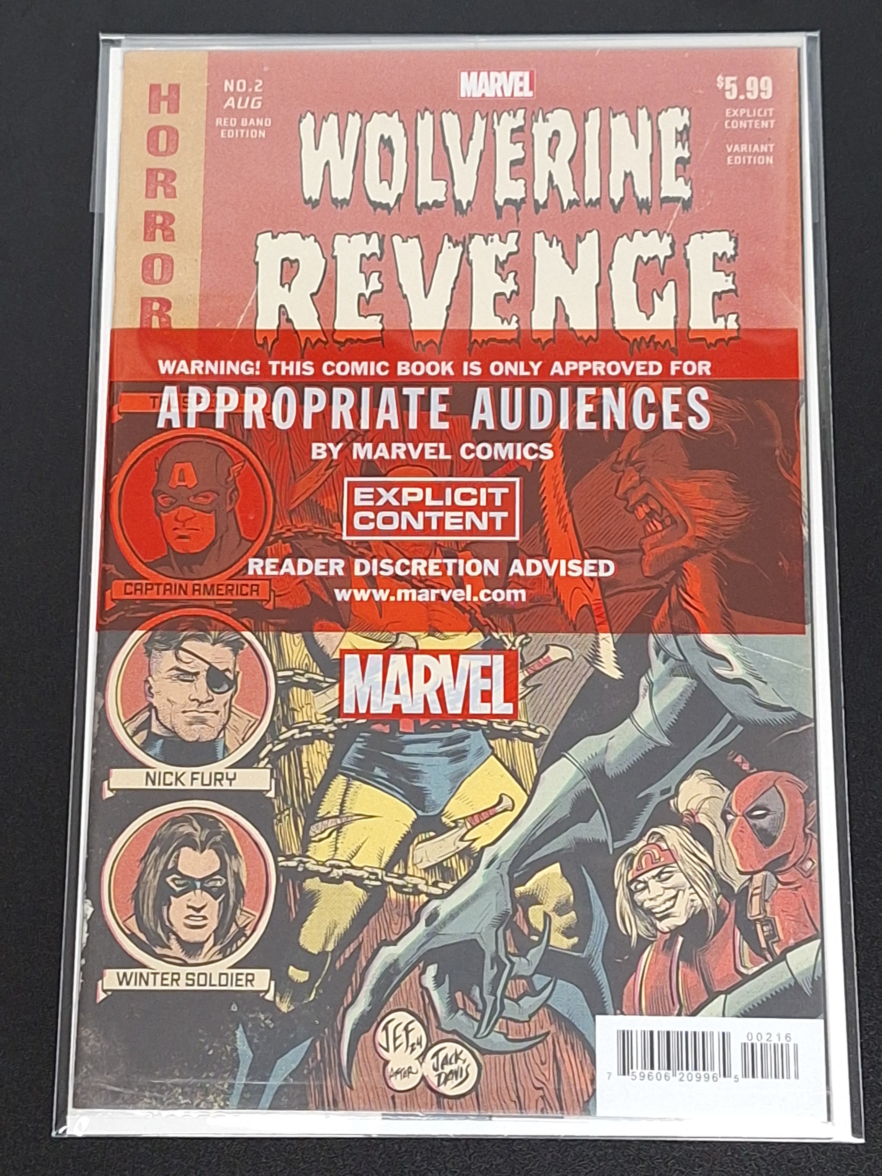 Wolverine: Revenge Red Band 2 Marvel 2025 Juan Ferreyra 1:25 Homage Variant