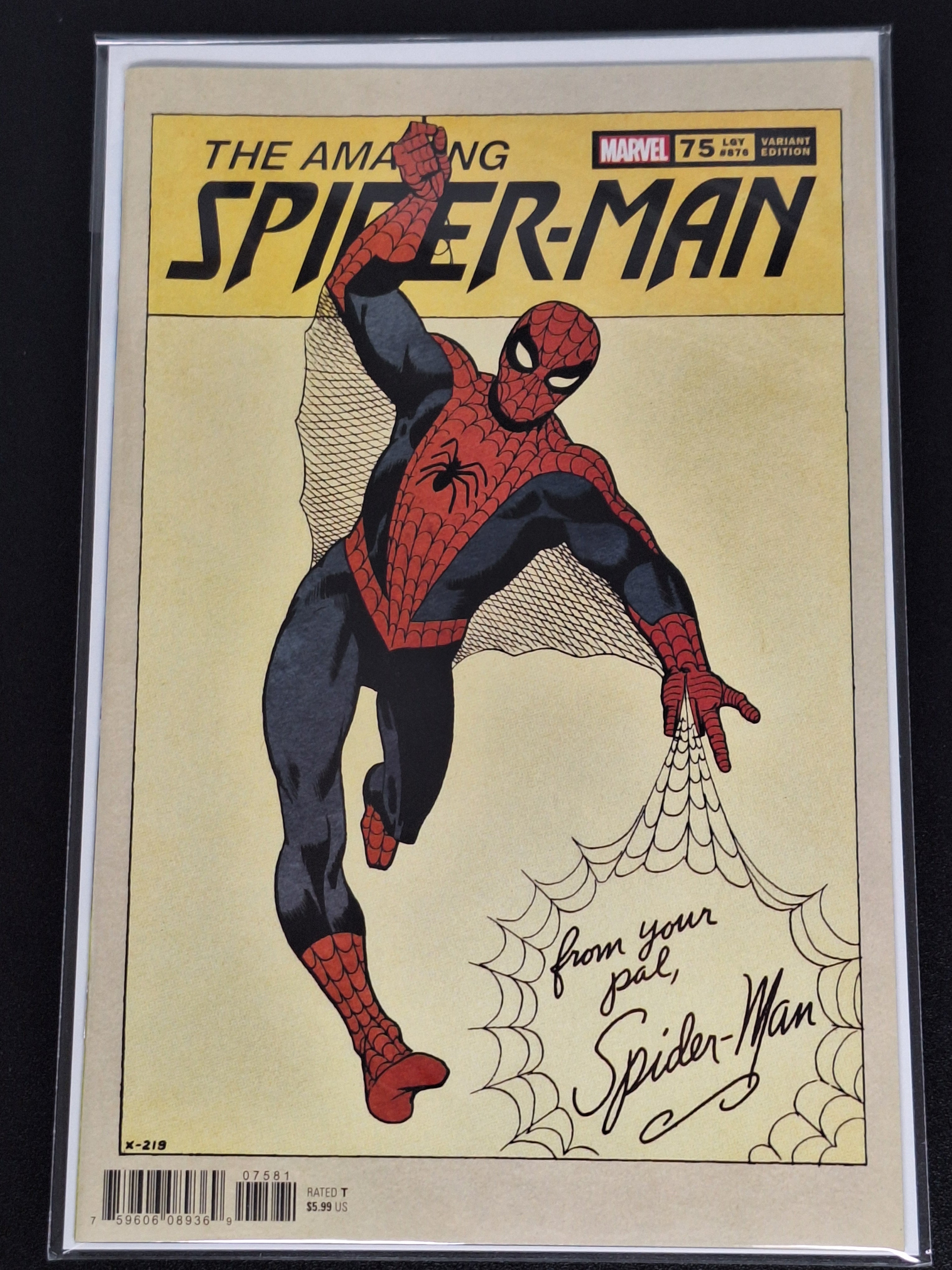 Amazing Spider-Man 75 Marvel 2021 Steve Ditko 1:50 Variant