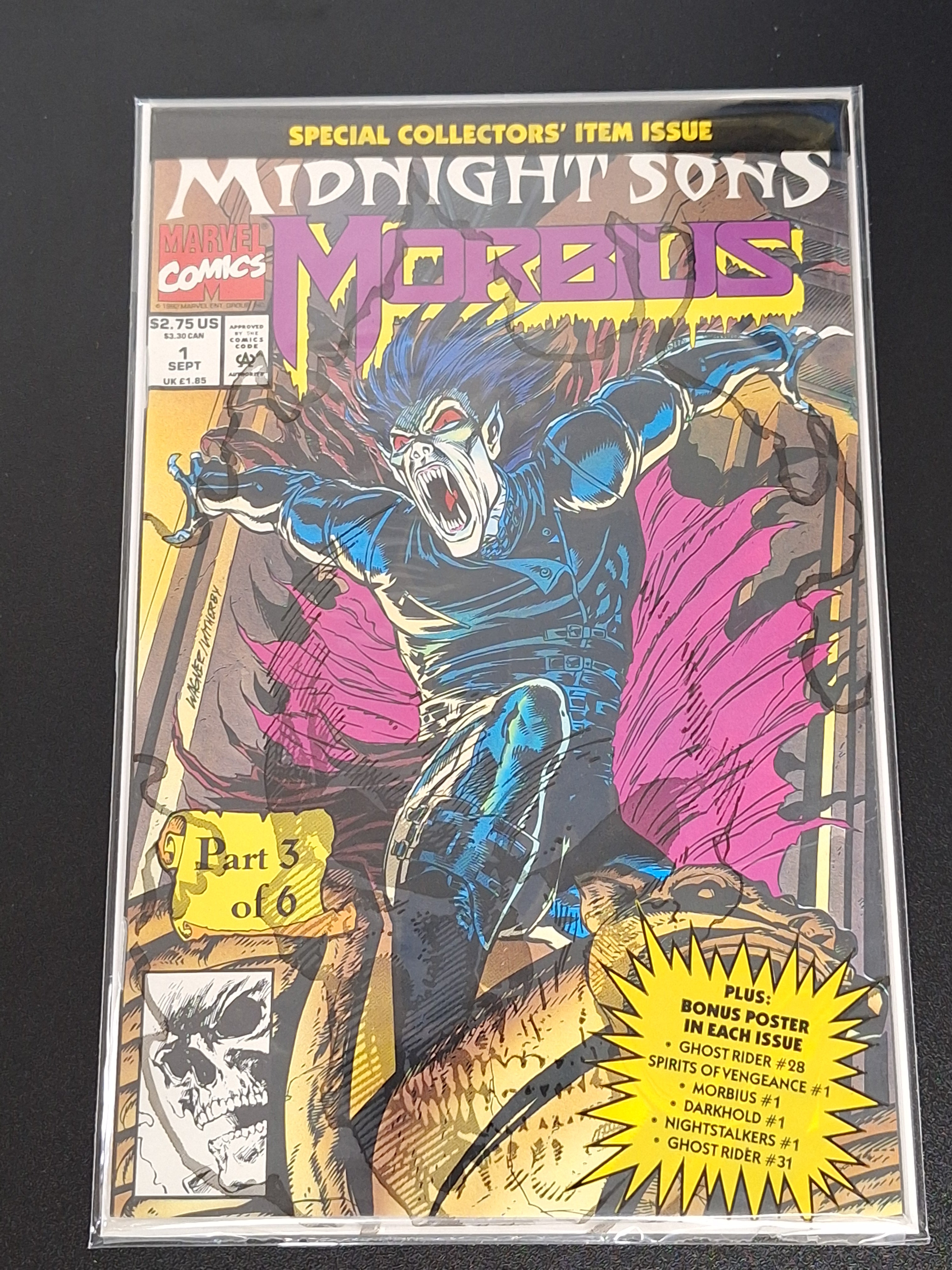 Morbius 1 1992 Sealed Polybag 1st Solo Series