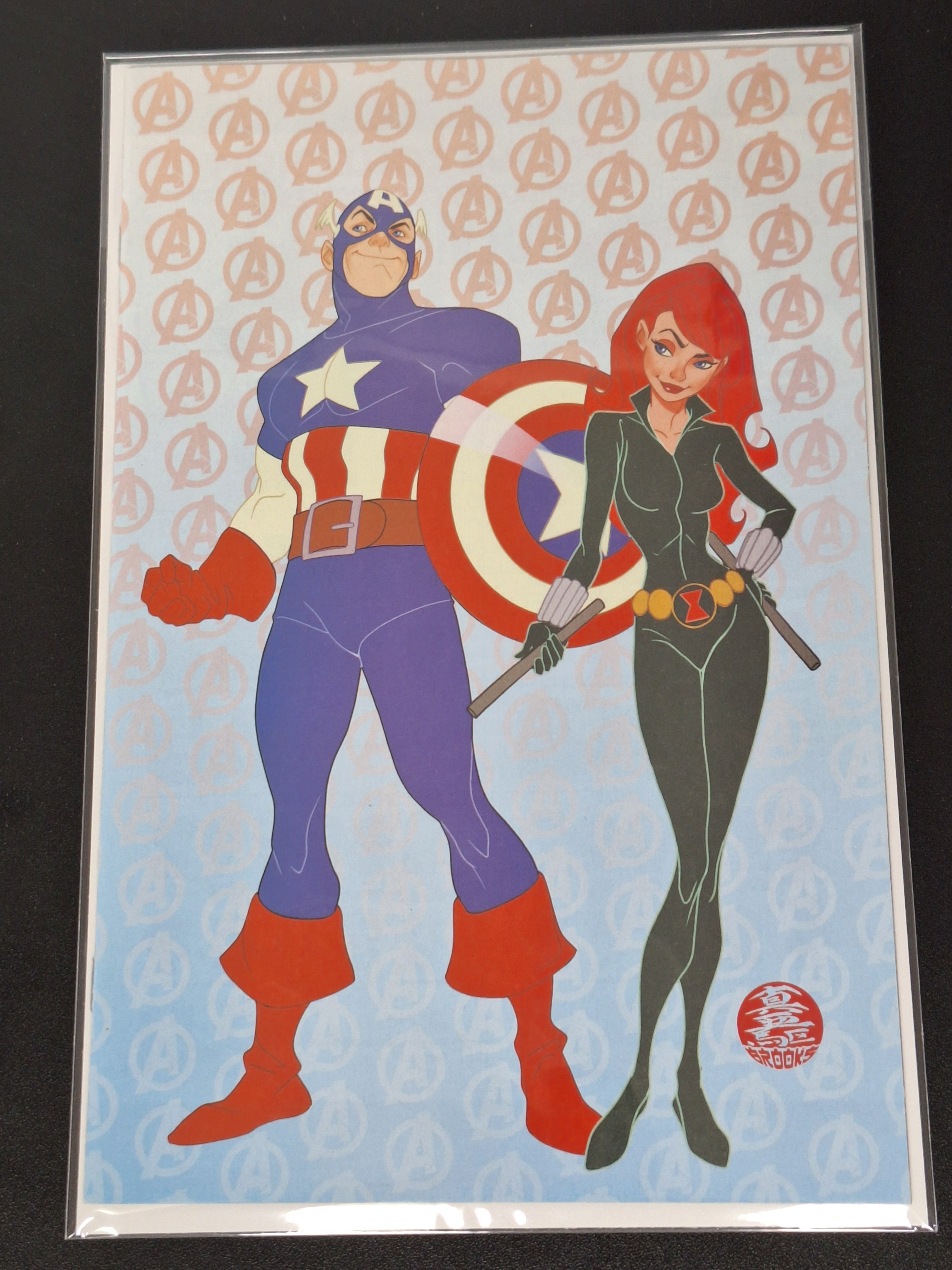 Captain America & Volstagg 1 Marvel 2025 Mark Brooks 1:50 Virgin Variant
