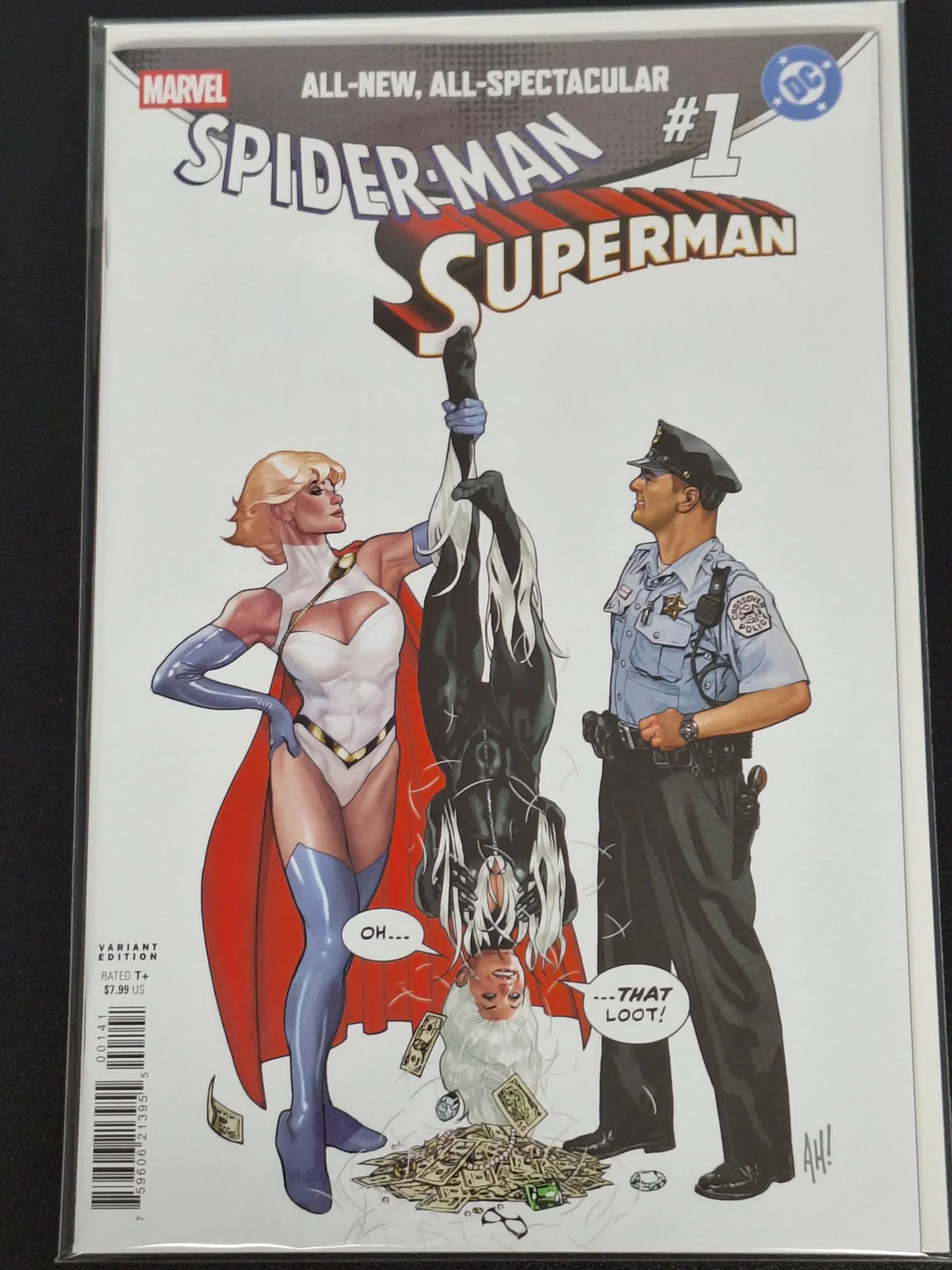 Auction - Spider-Man / Superman 1 Marvel DC 2026 Adam Hughes Variant