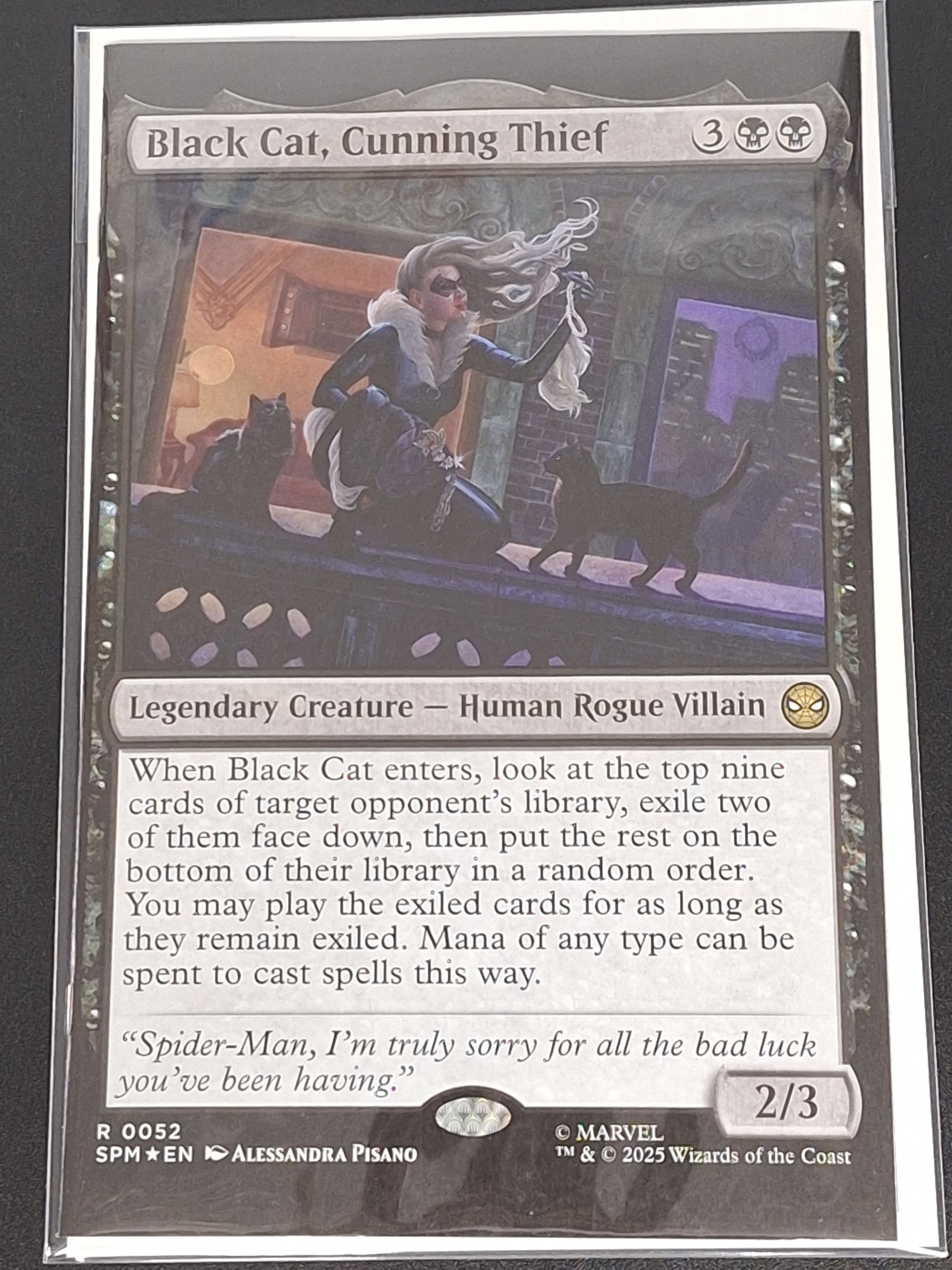 Black Cat 10 Marvel 2026 Magic The Gathering Variant