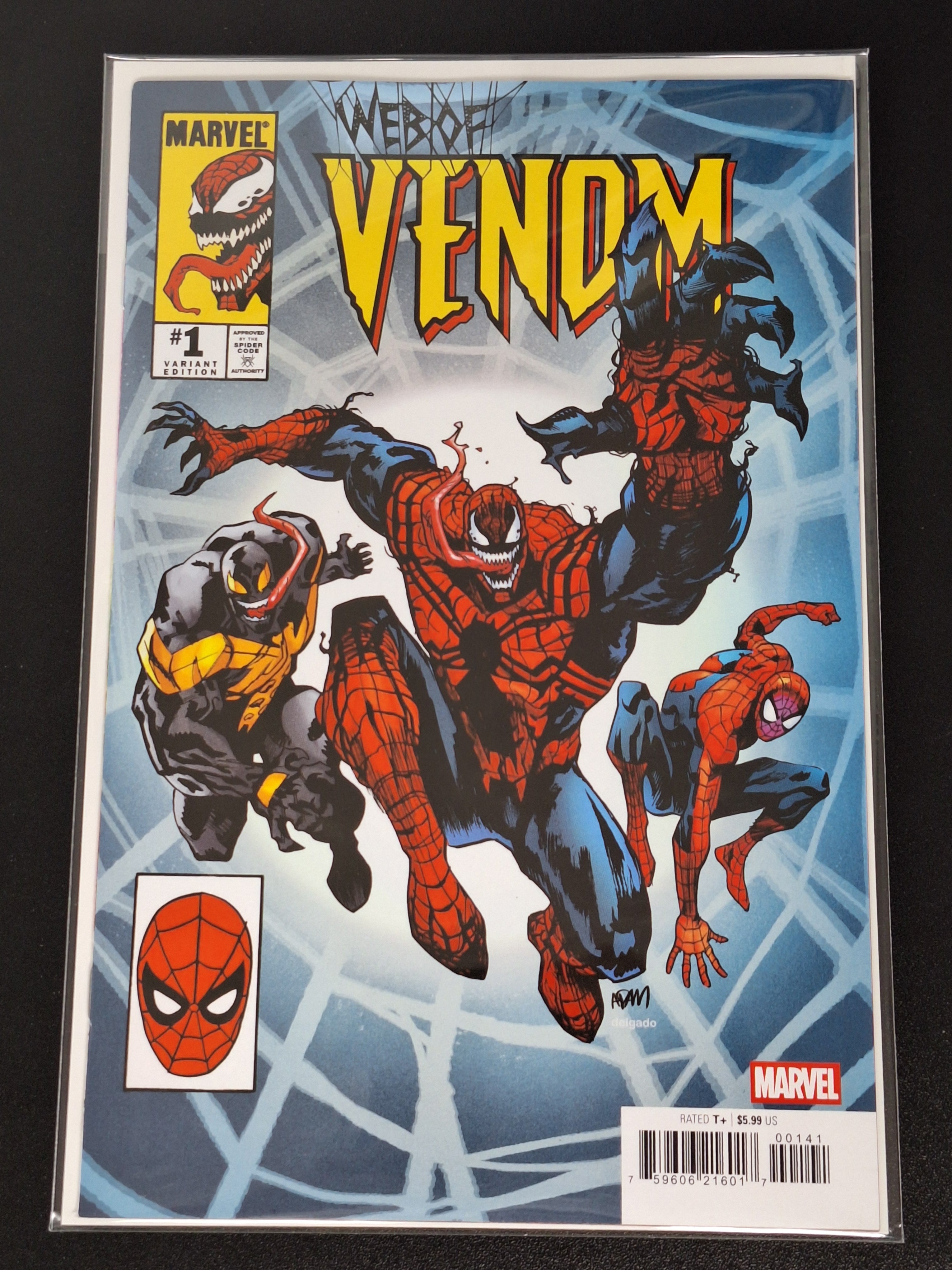 Web Of Venom 1 Marvel 2026 Adam Gorham Homage Variant