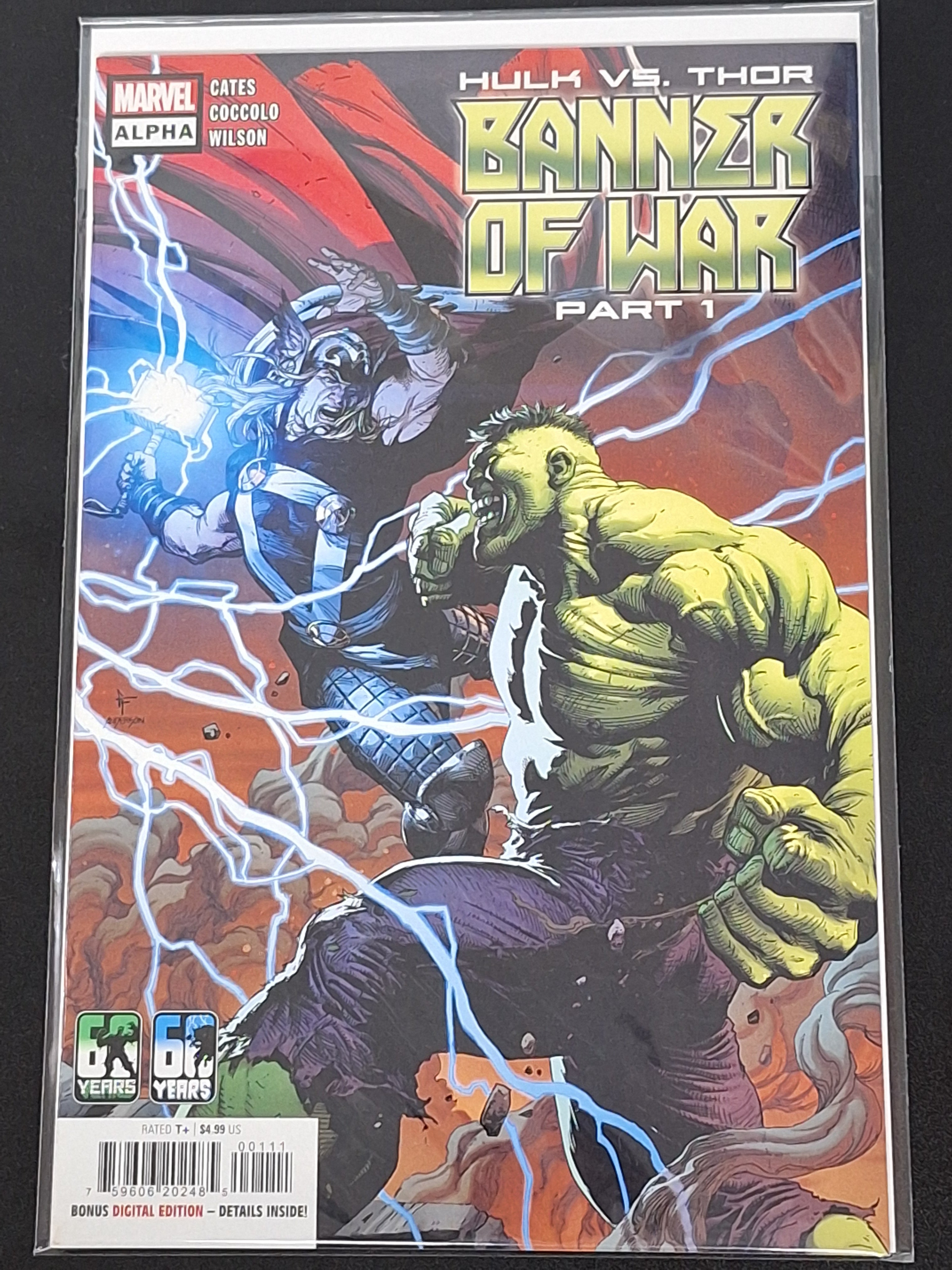 Hulk vs Thor Banner of War Alpha Marvel 2022 Cover A