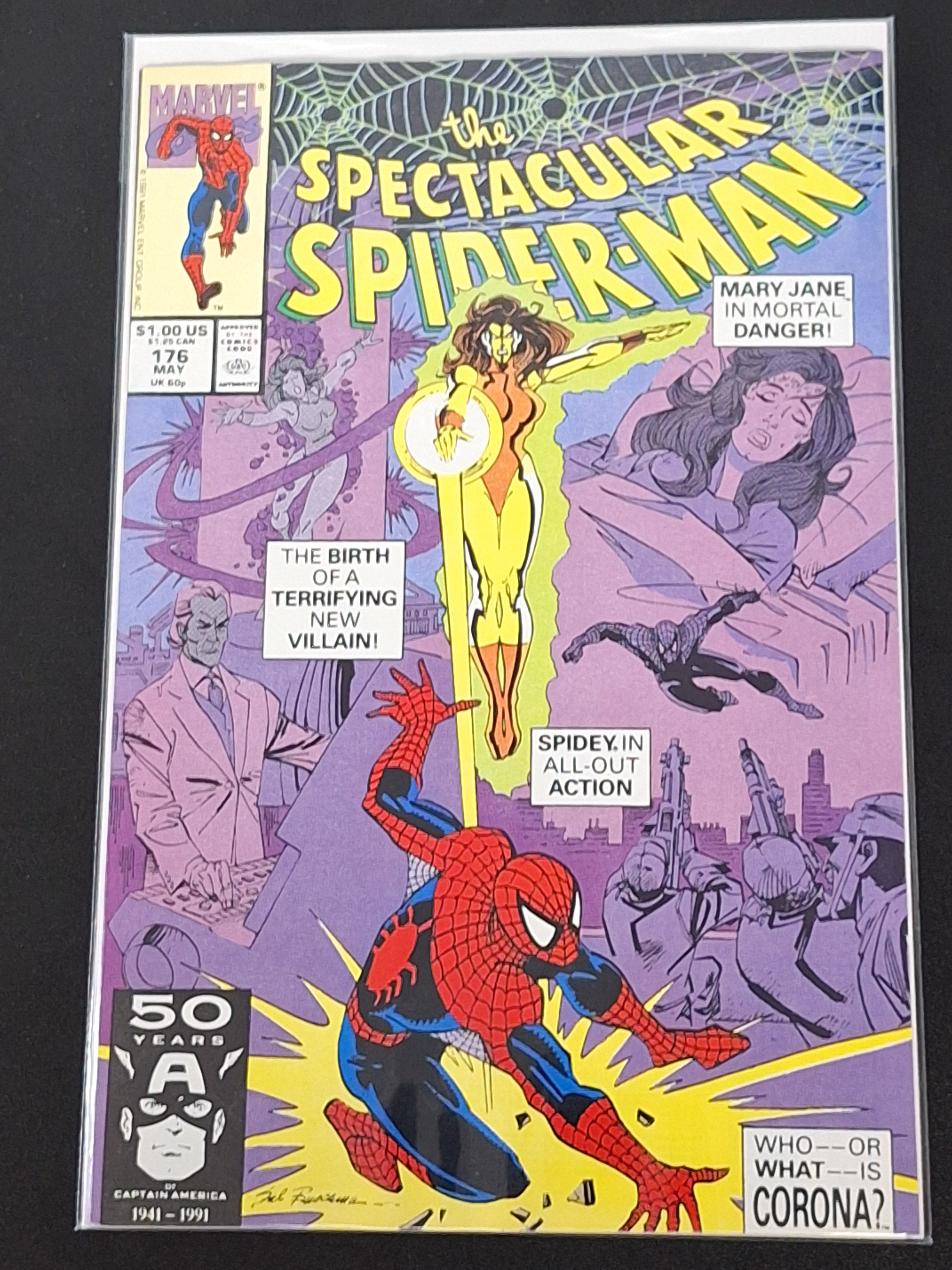 Amazing Spider-Man 176 Marvel 1991 1st App of Corona