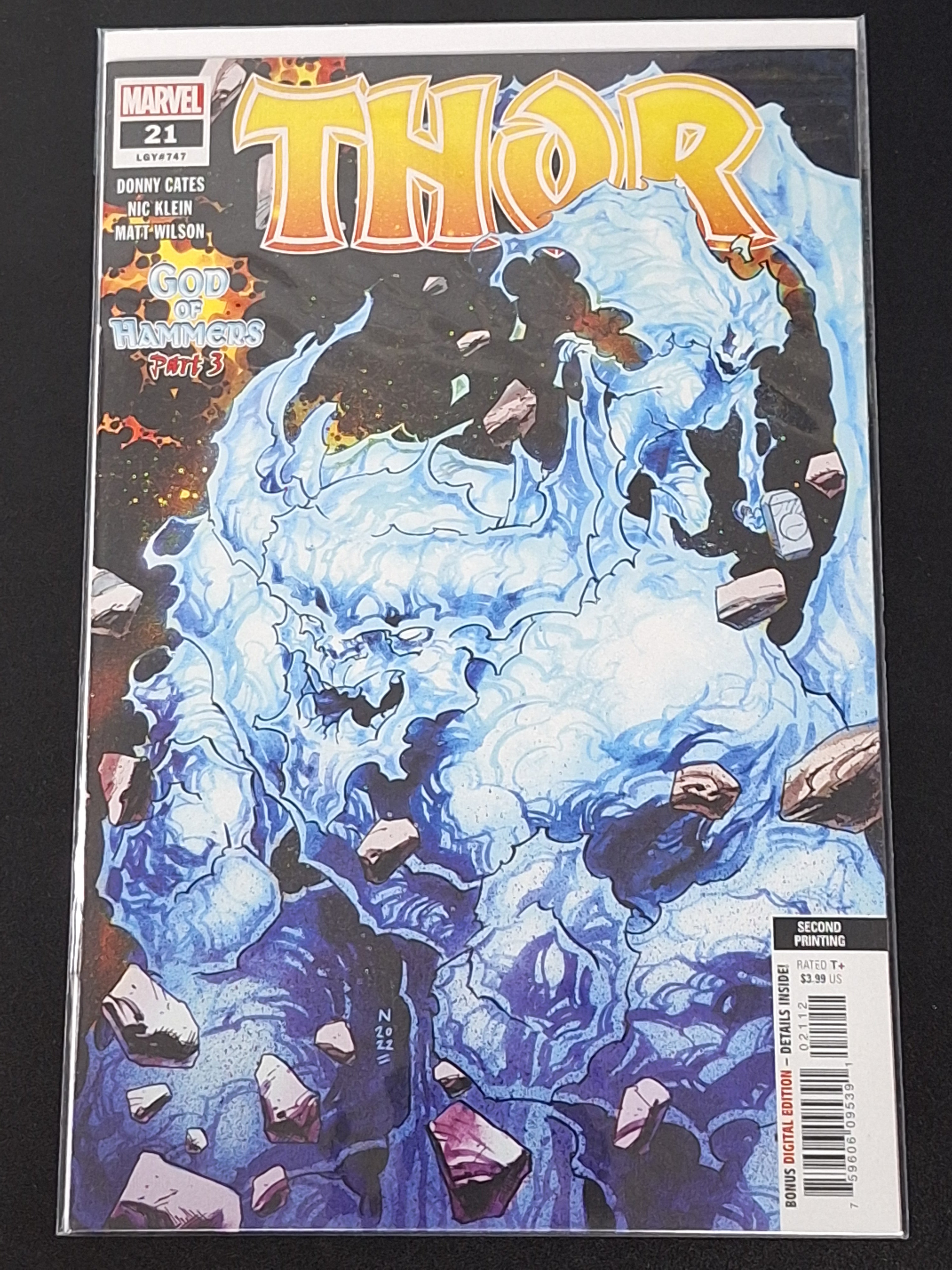 Thor 21 Marvel 2022 Second Printing 1st God Of Hammers