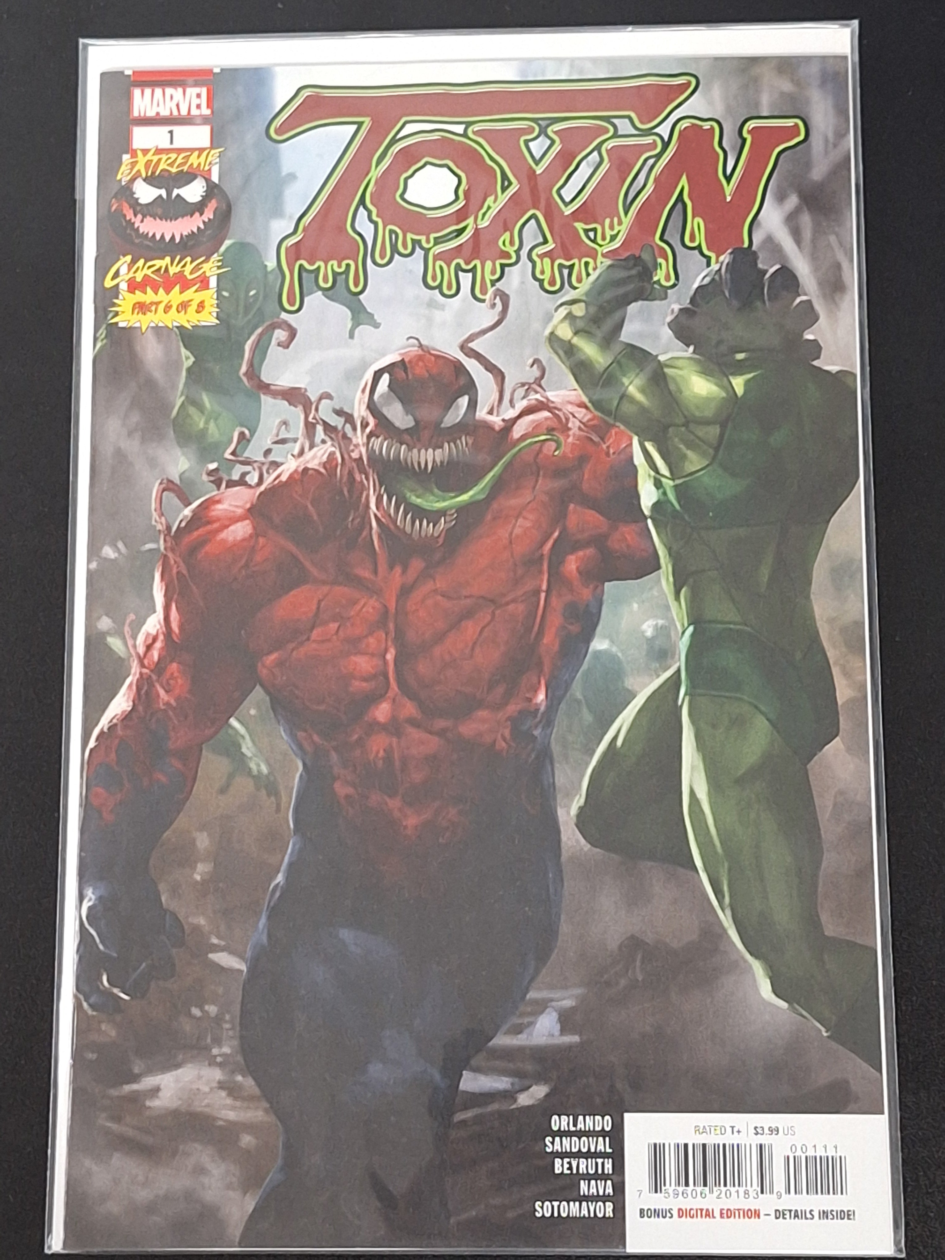 Extreme Carnage: Toxin 1 Marvel 2021 Skan Cover A