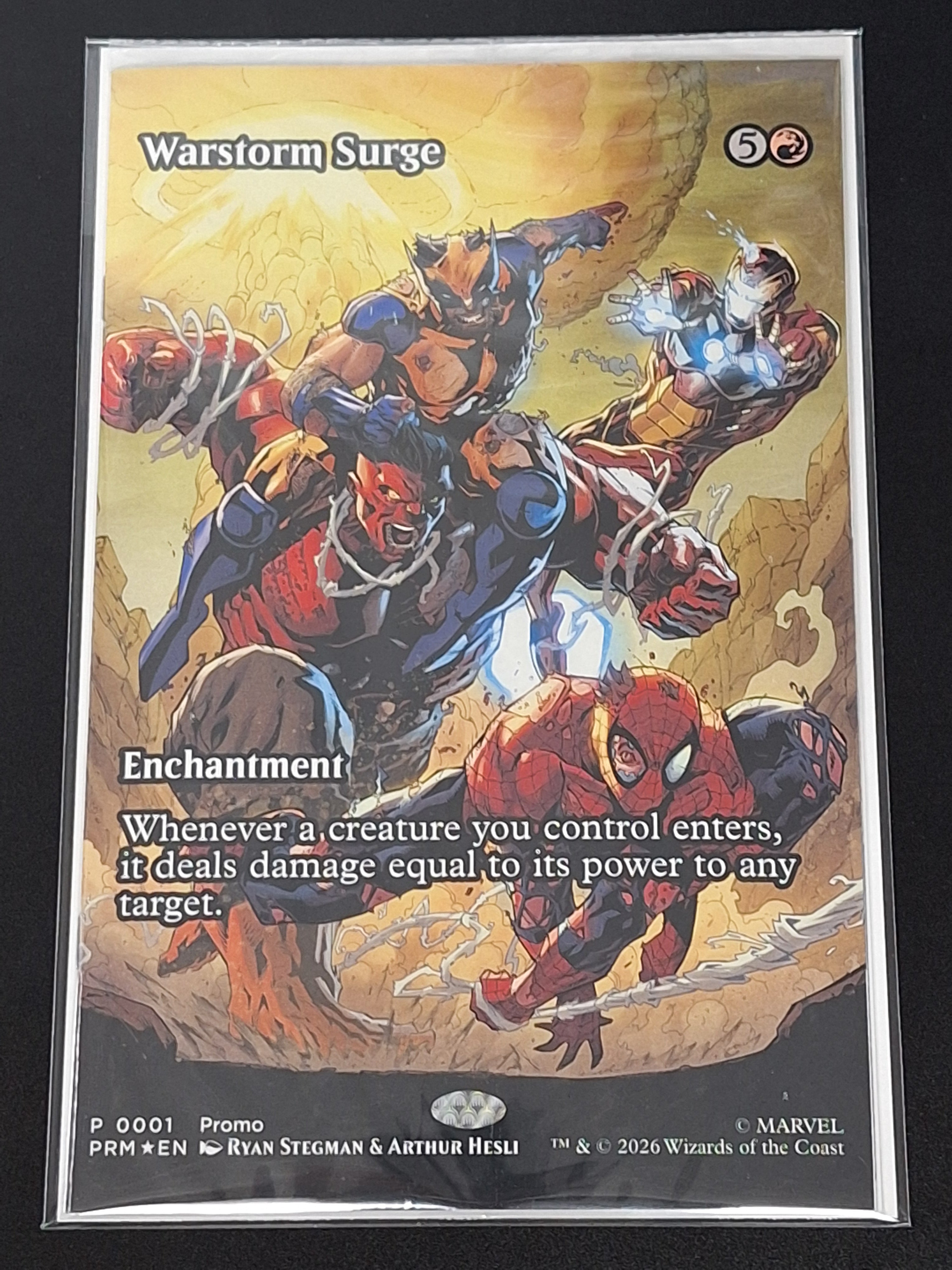 Avengers: Armageddon 1 Marvel 2026 Ryan Stegman MTG Warstorm Surge Card Variant