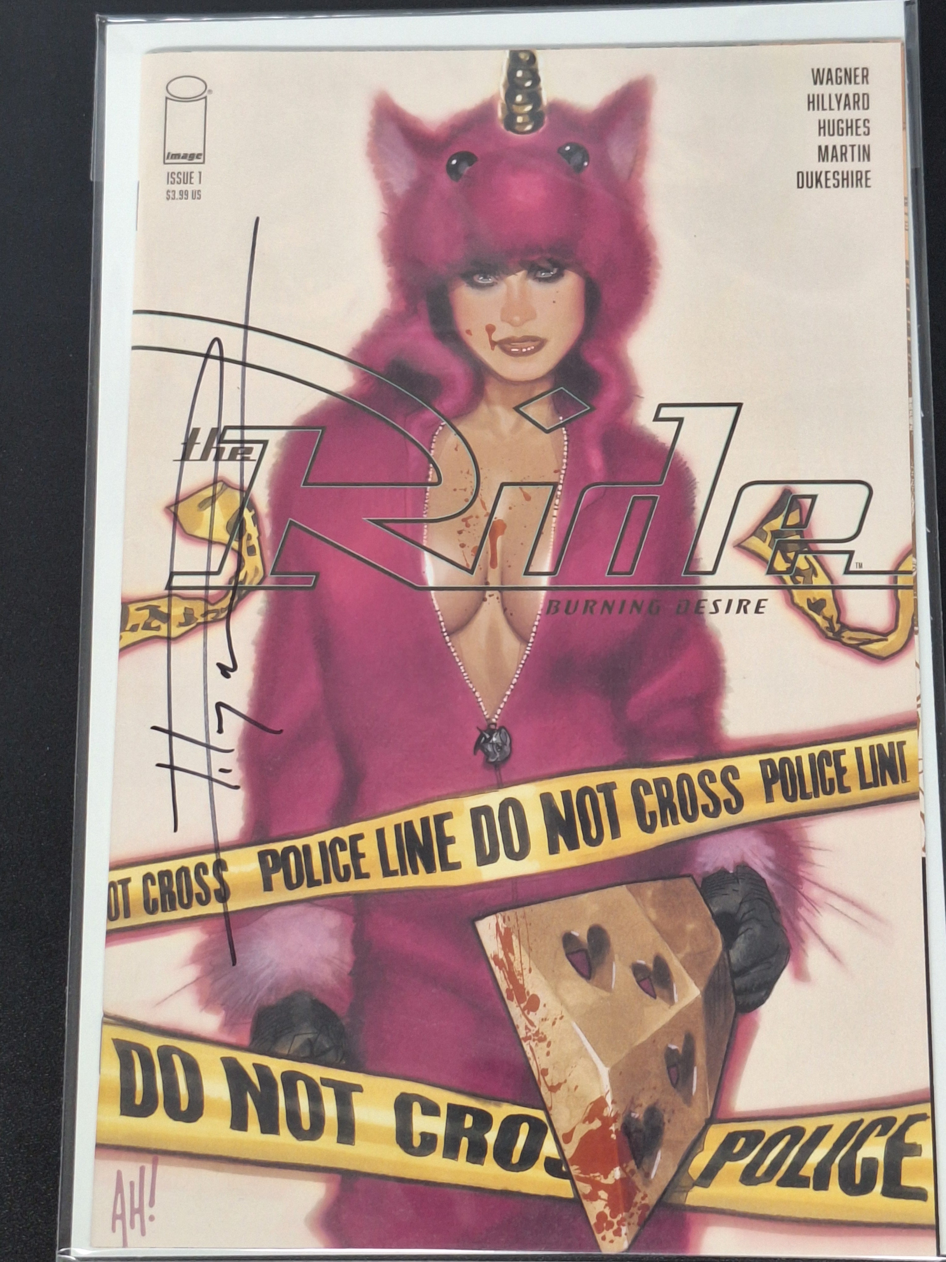 The Ride: Burning Desire 1 Image Adam Hughes Cover, Signed By Writer