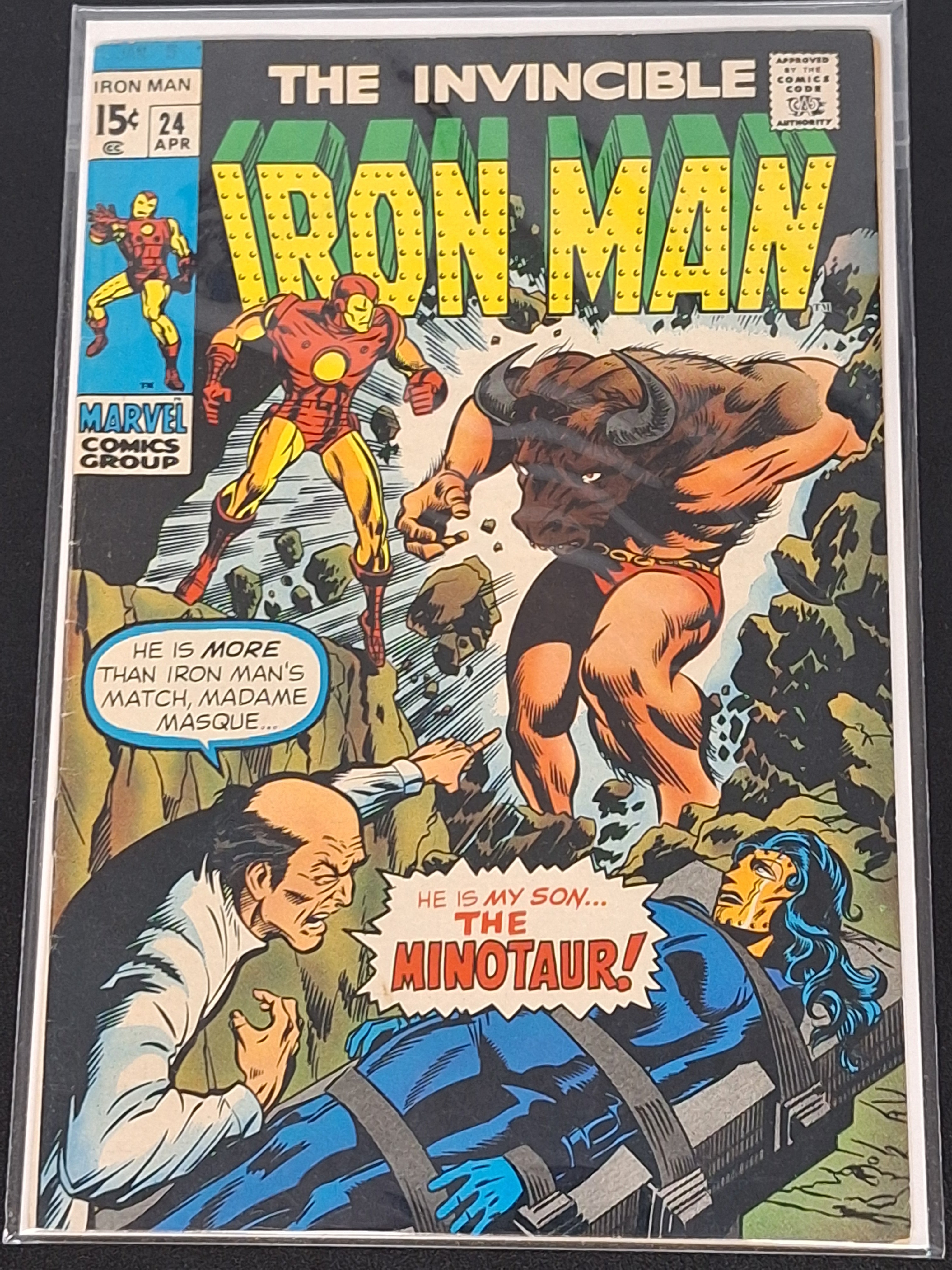 Iron Man 24 Marvel 1970 1st App of The Minotaur