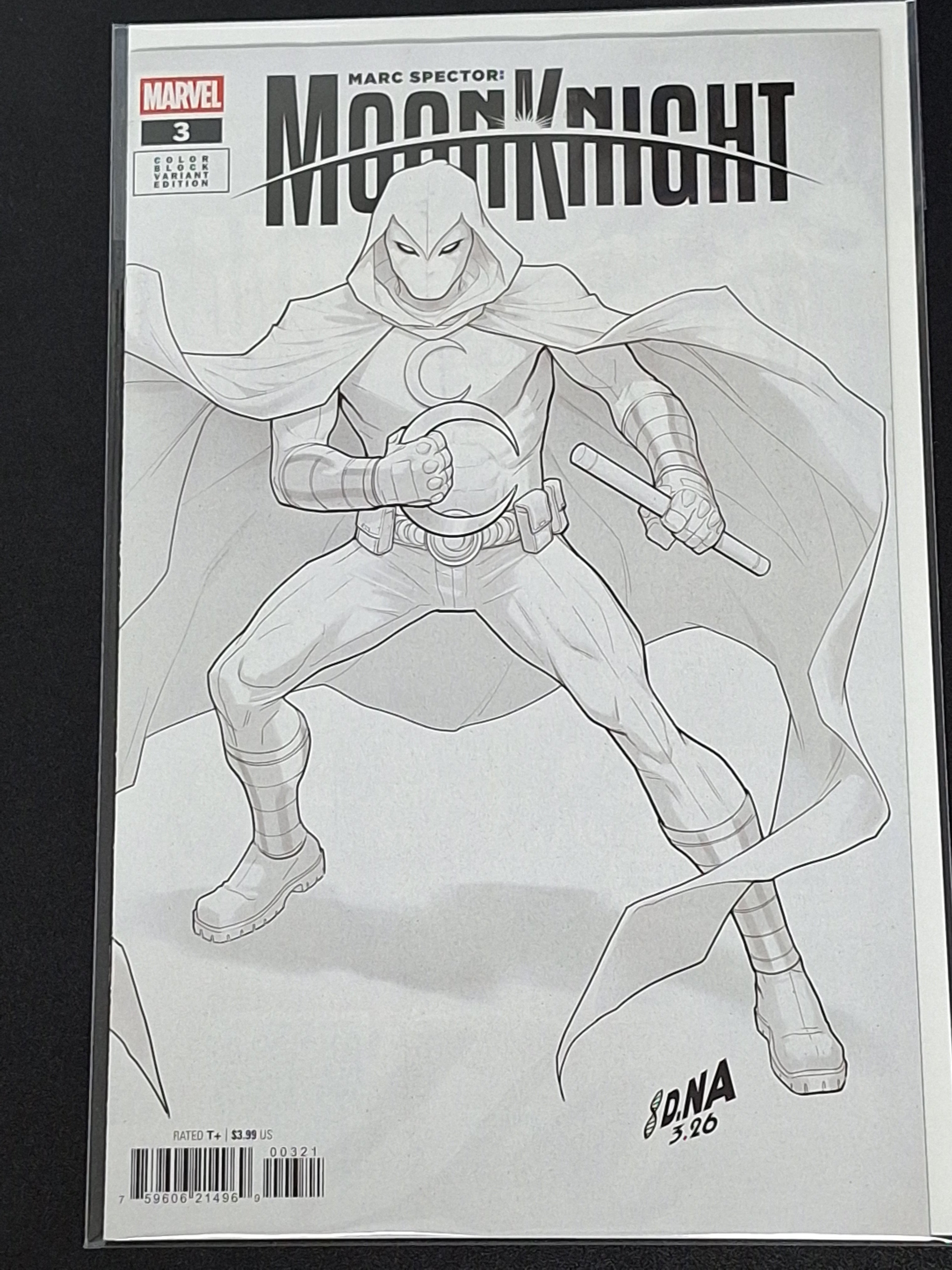 Marc Spector: Moon Knight 3 Marvel 2026 Nakayama Color Black Variant