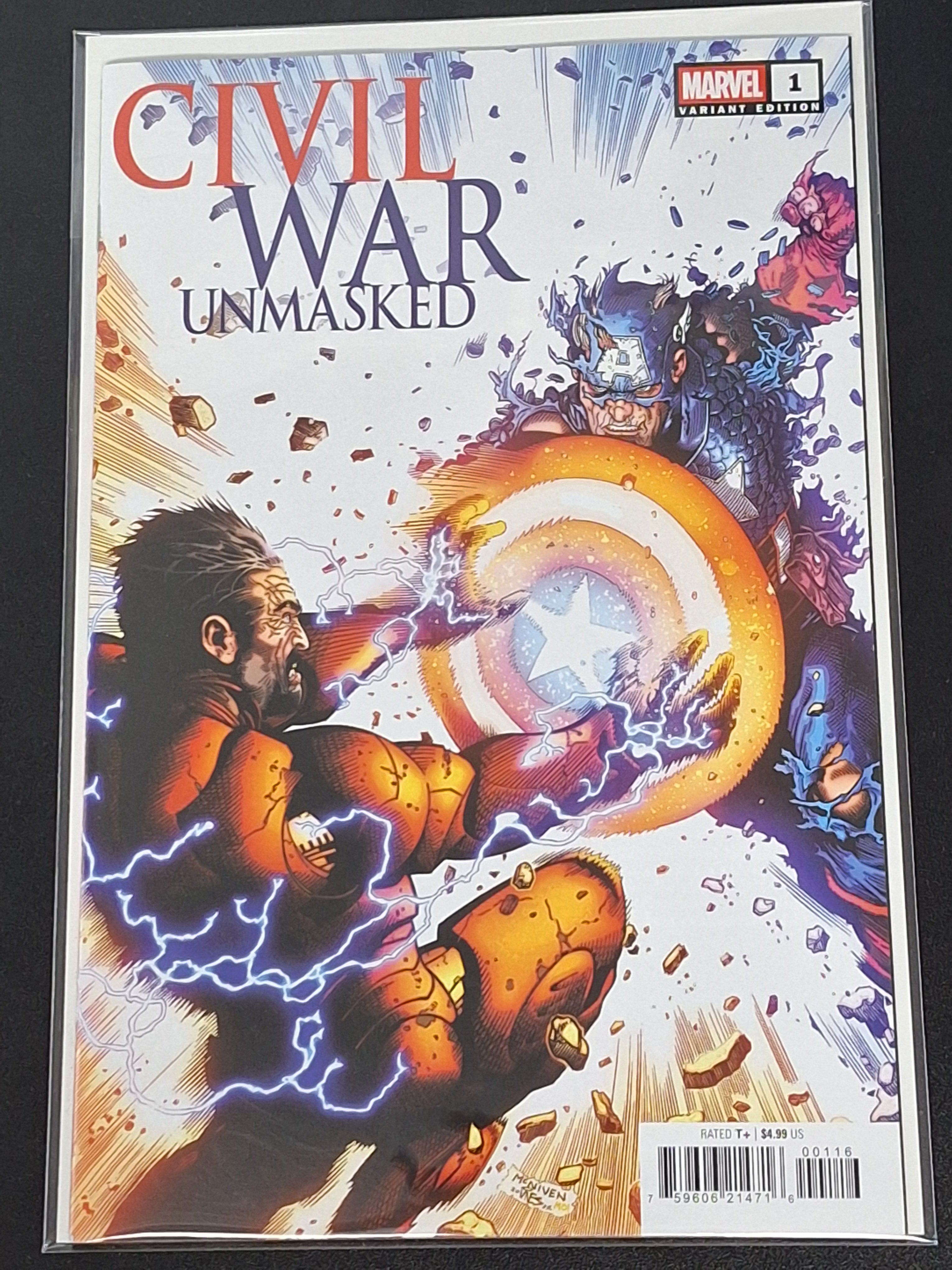 Civil War: Unmasked 1 Marvel 2026 Steve McNiven 1:25 Variant