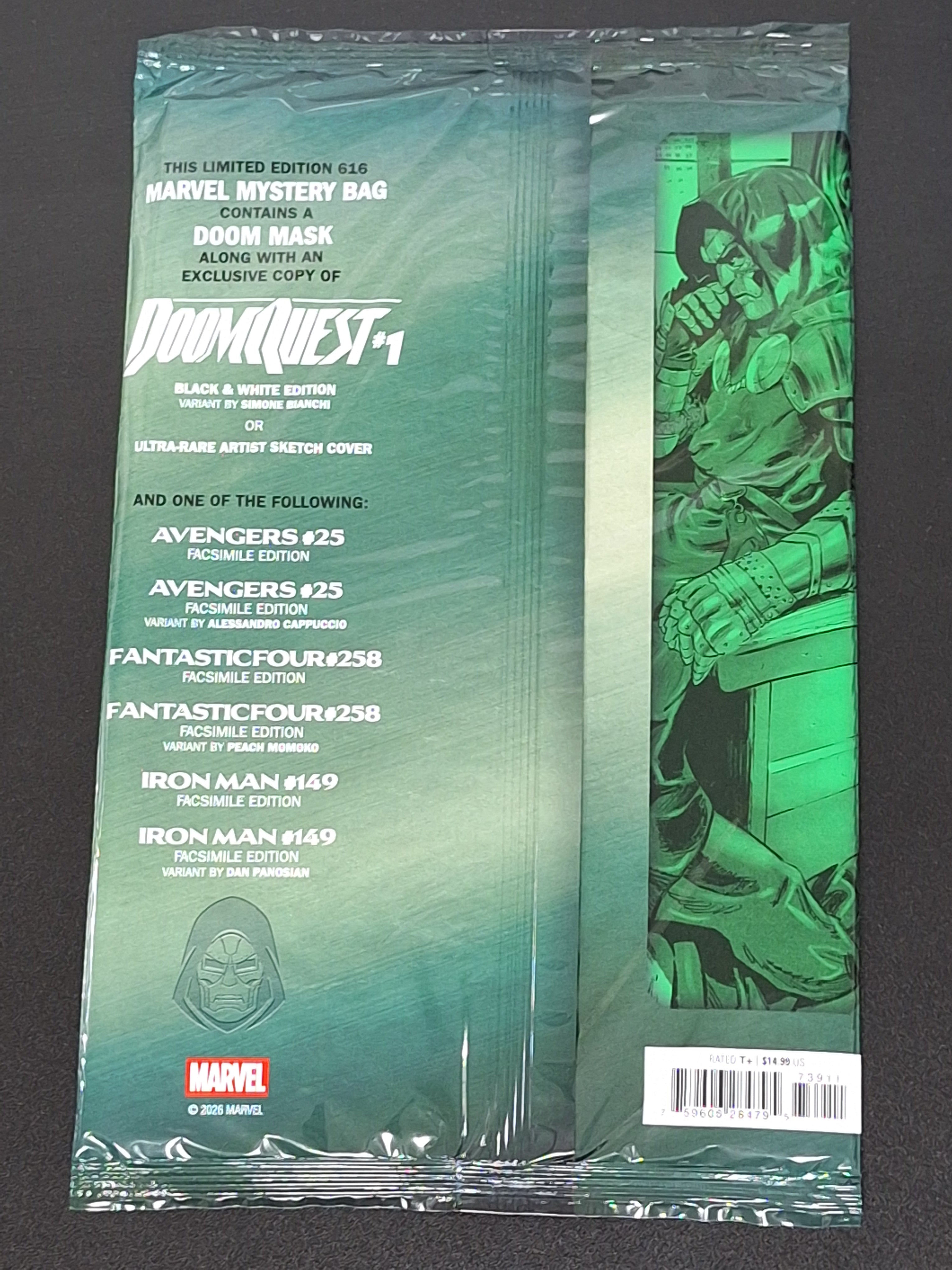 Marvel 616 Day Mystery Blind Bag Featuring Doom 2026 Sealed