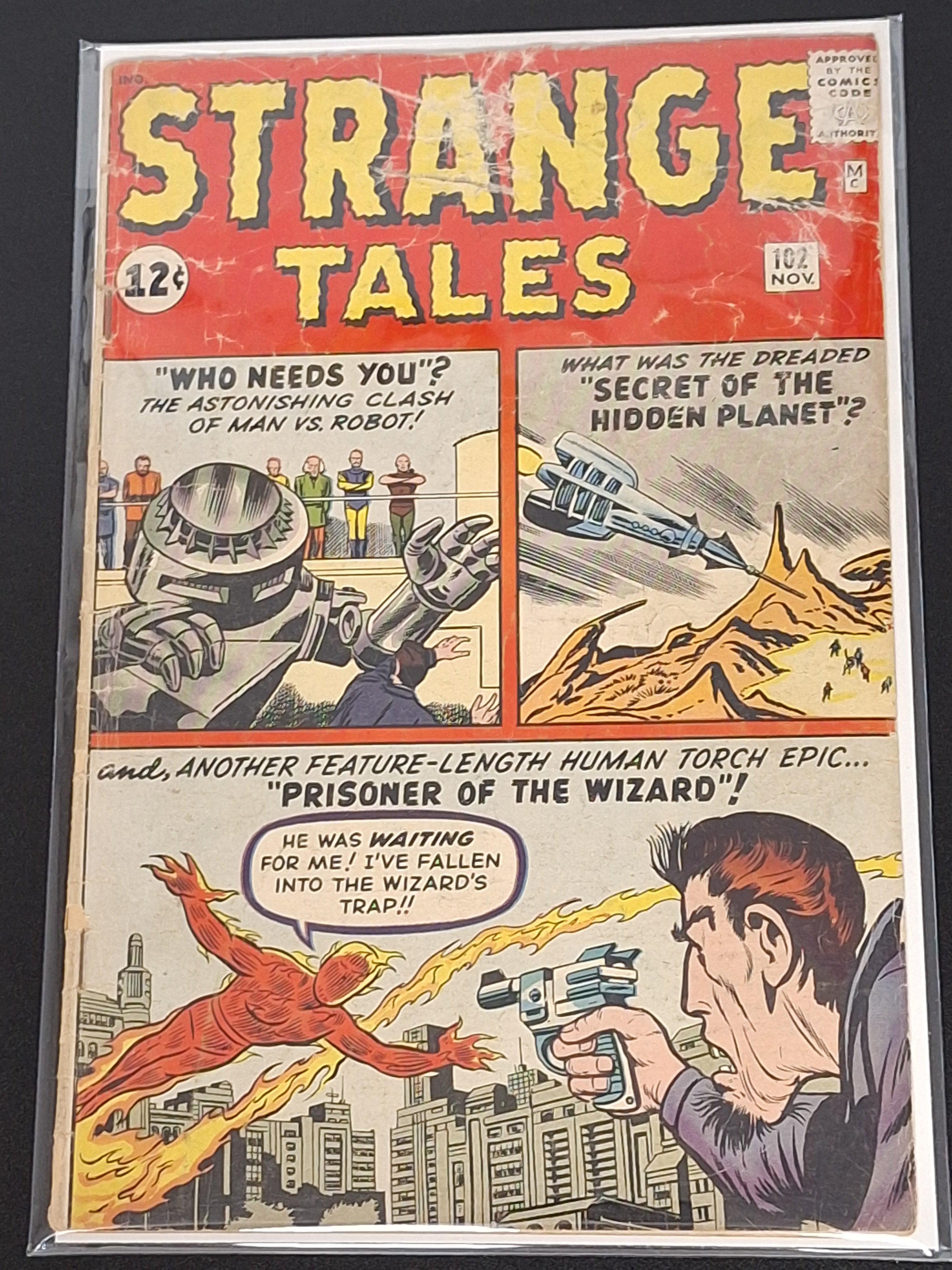 Strange Tales 102 Marvel/Atlas 1962 1st App of Origin of The Wizard, Dr.Strange Protype