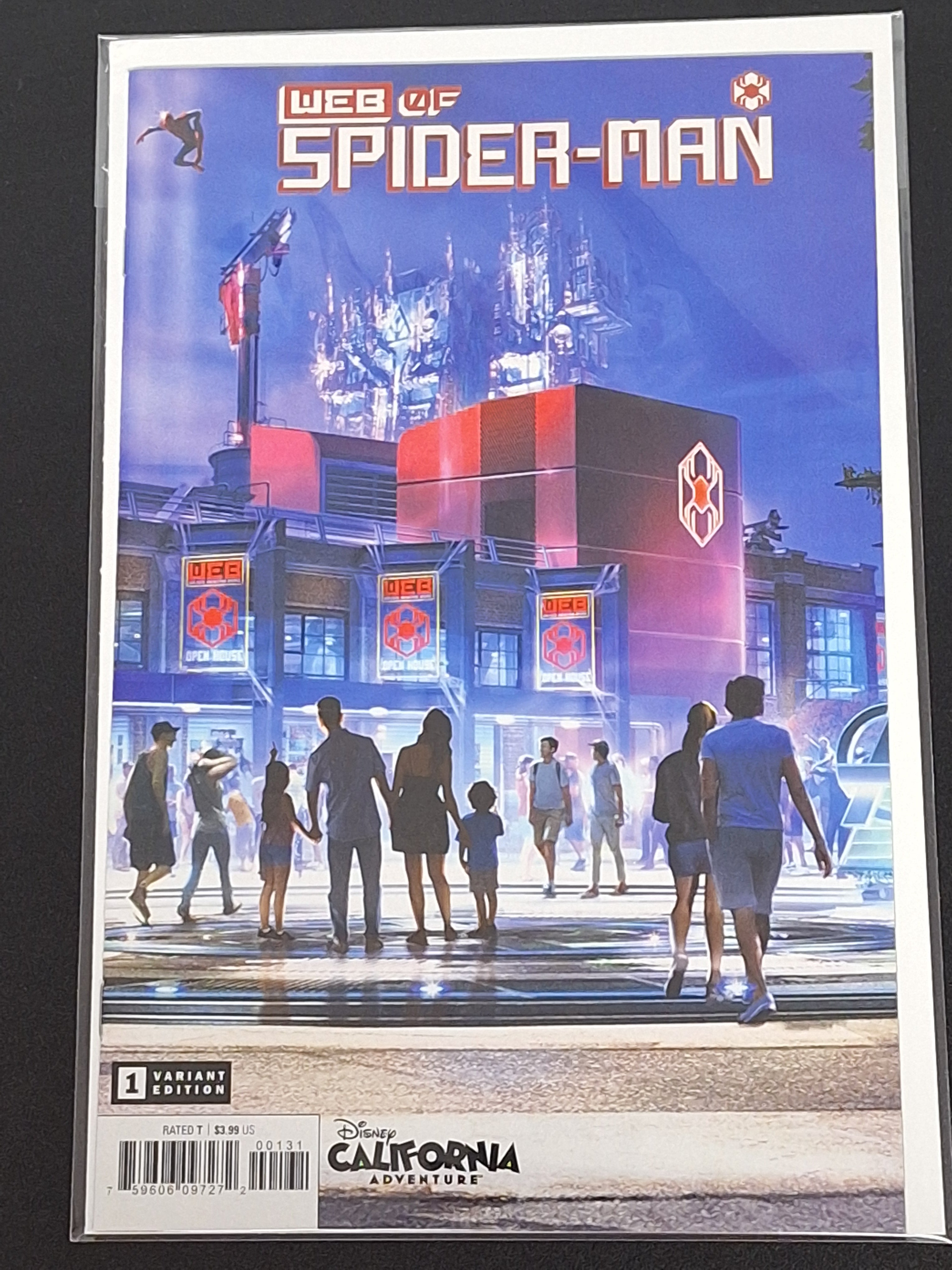 Web of Spider-Man 1 Marvel 2021 Attraction Variant 1st Harley Keener