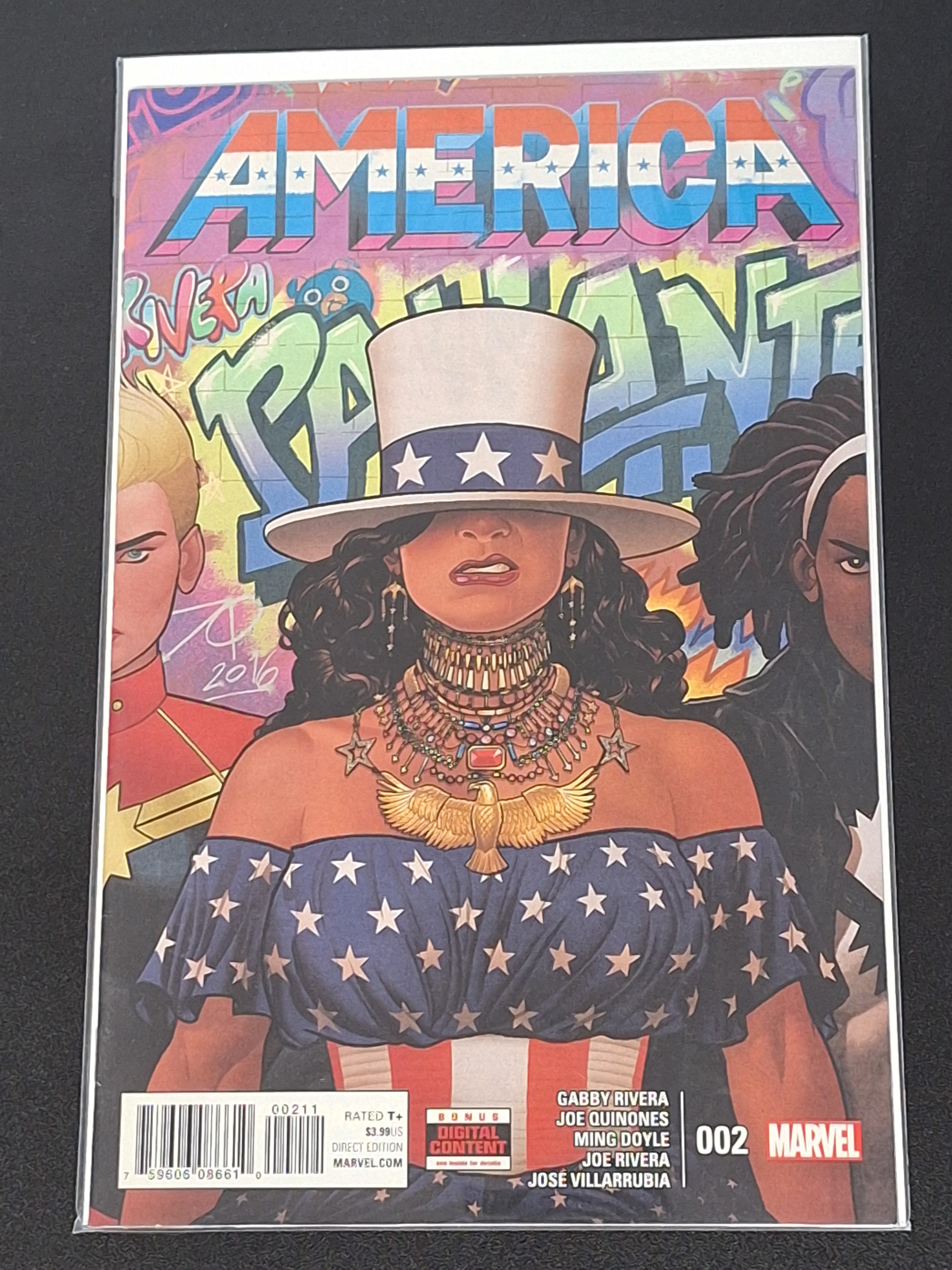 America 1 Marvel 2017 1st Printing Beyonce Homage Cover