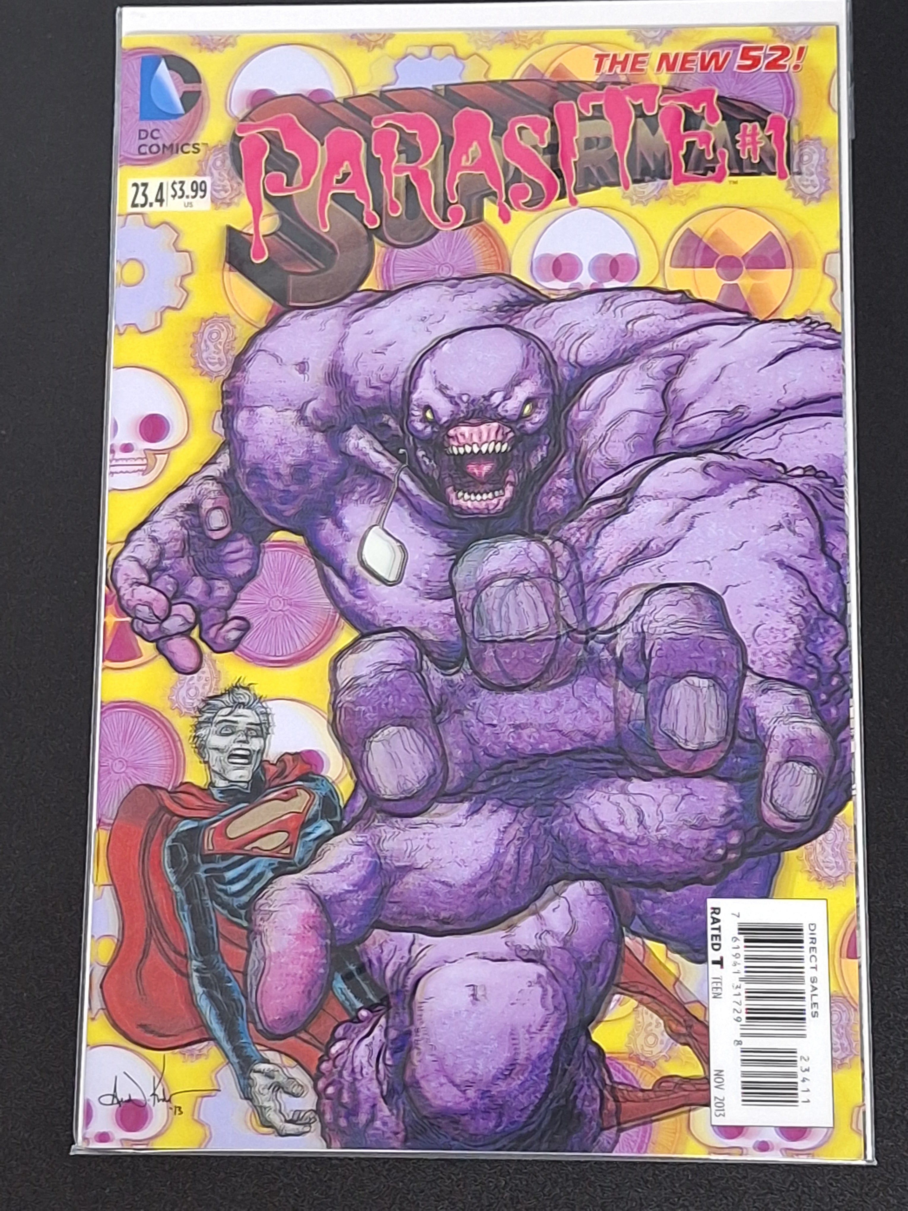 Superman 23.4 DC 2013 Parasite #1 3D Lenticular Cover