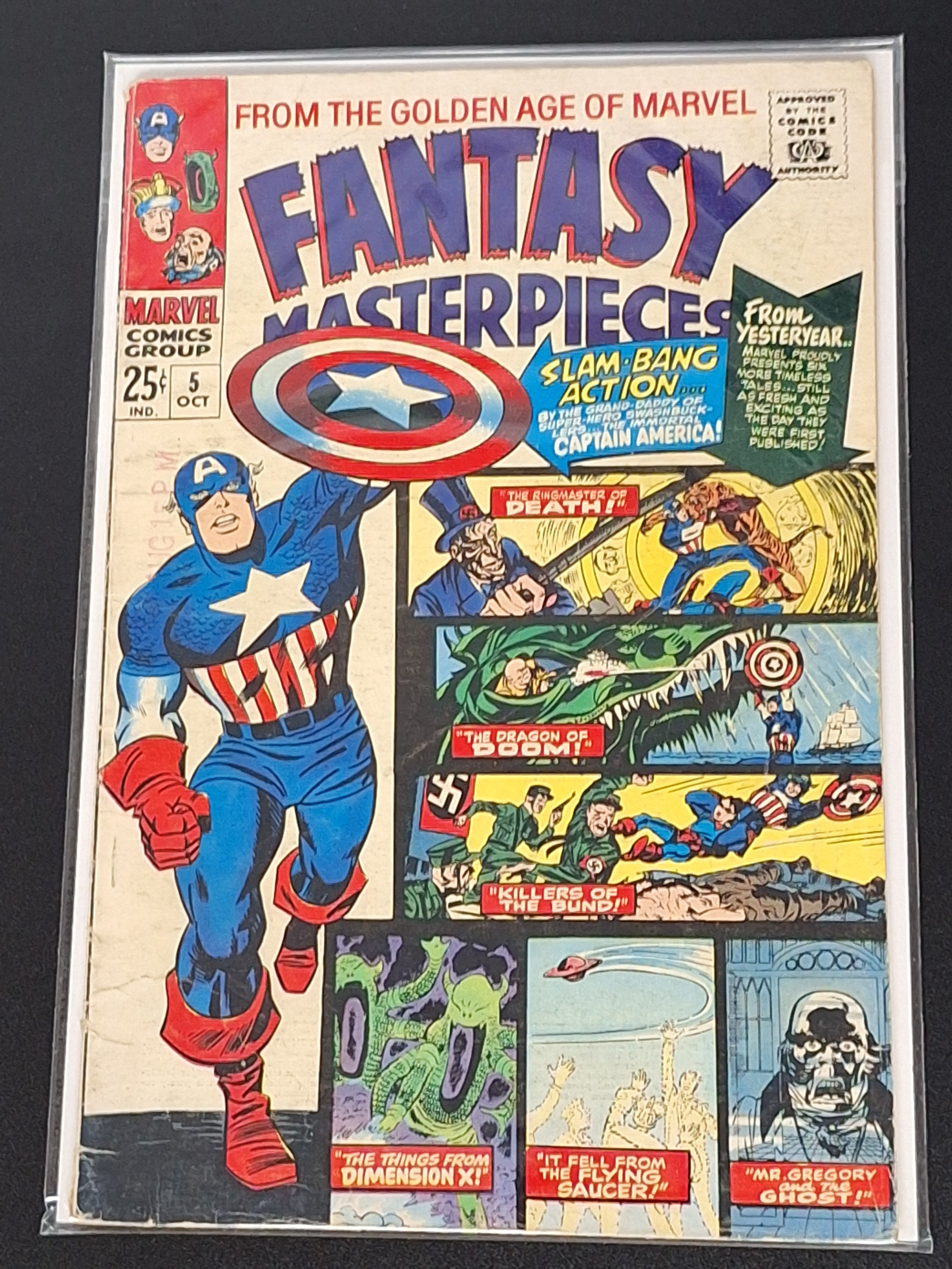 Fantasy Masterpieces 5 Marvel 1966 Reprints Golden Age Captain America
