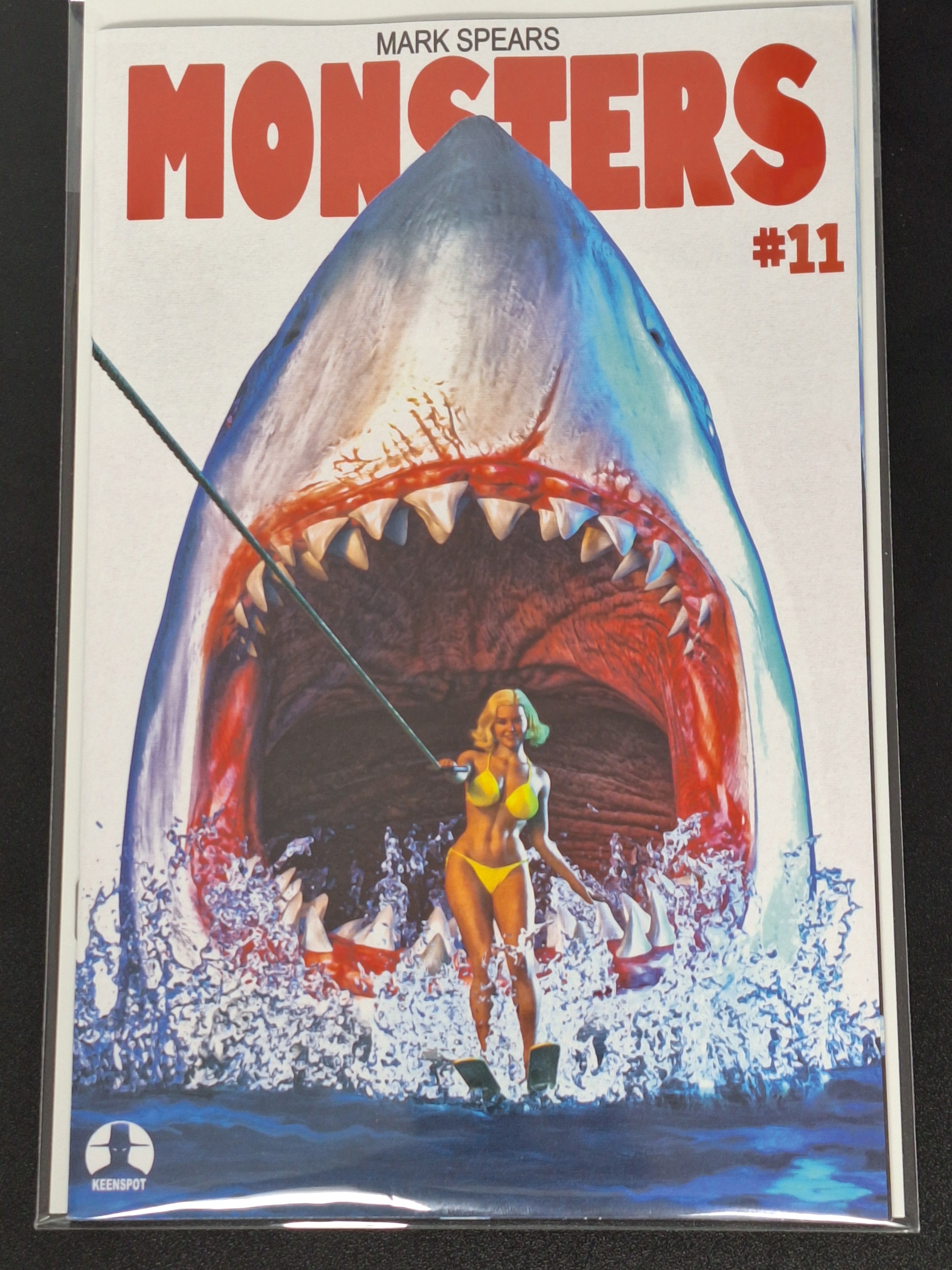 Mark Spears Monsters 11 Keenspot 2026 Cover C Shark Week Jaws 2 Homage