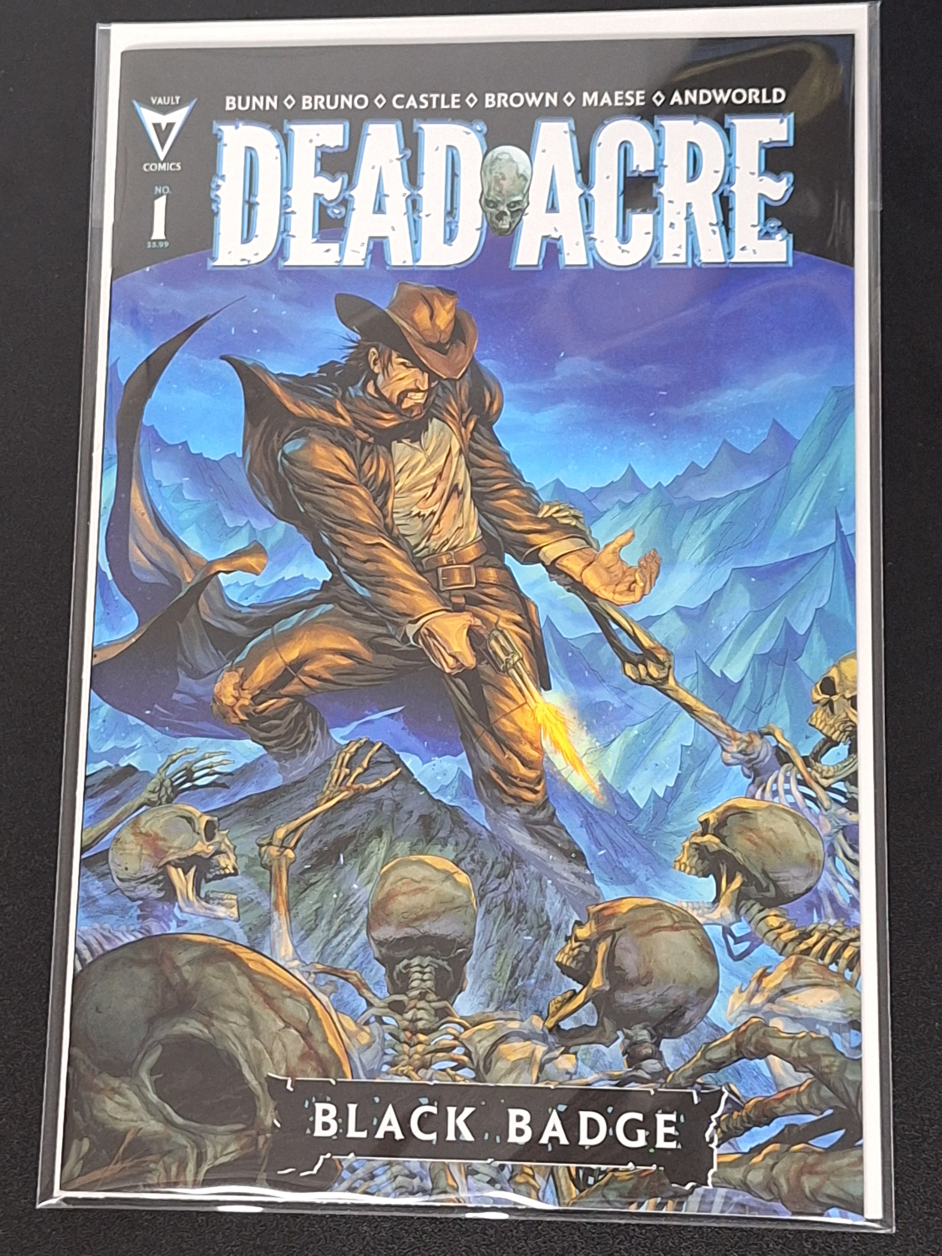 Dead Acre: Black Badge 1 Vault Comics 2026 Tyler Kirkham 1:10 Variant