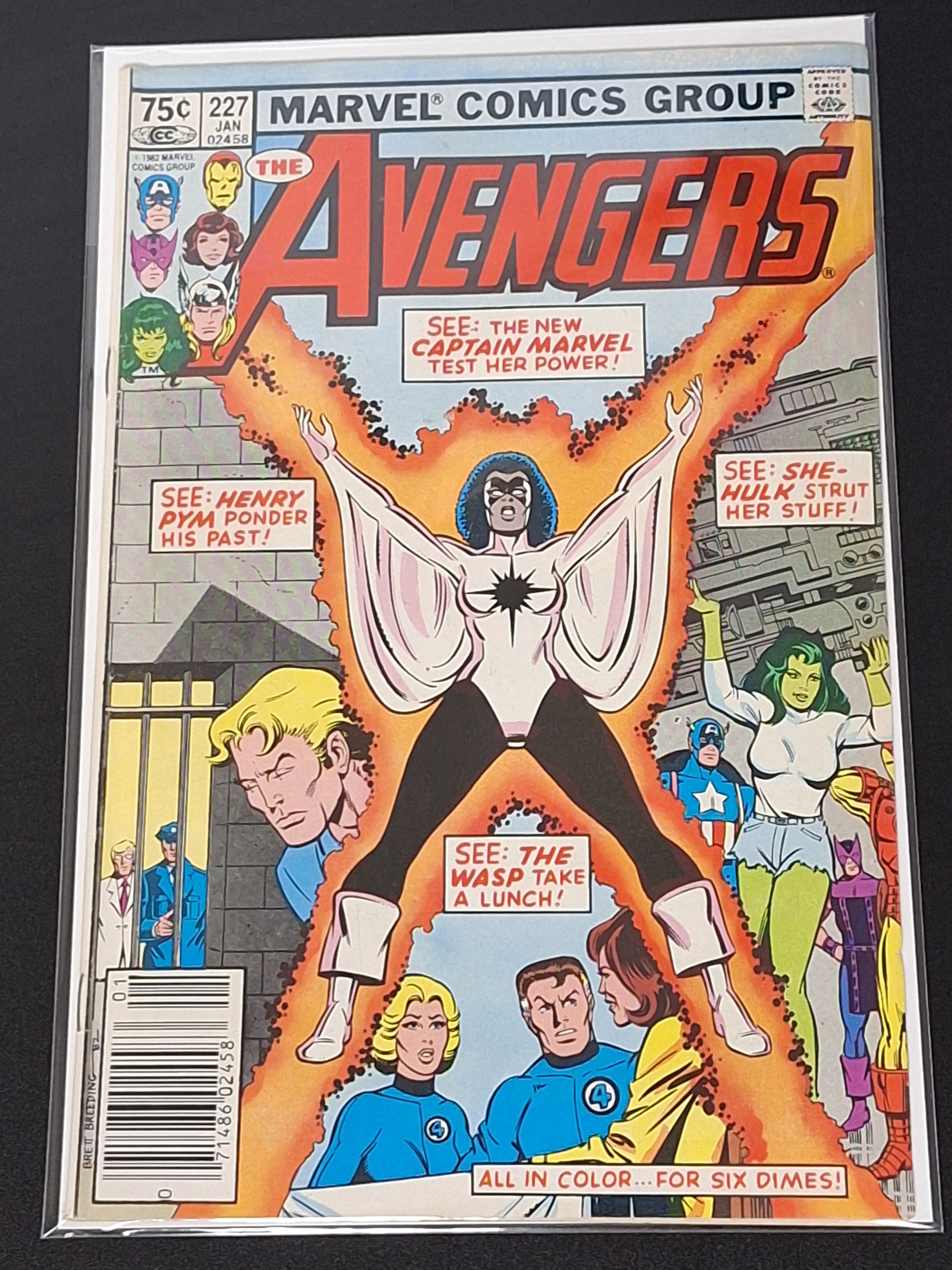 Avengers 227 Marvel 1983 2nd Monica Rambeau As Capt. Marvel CPV