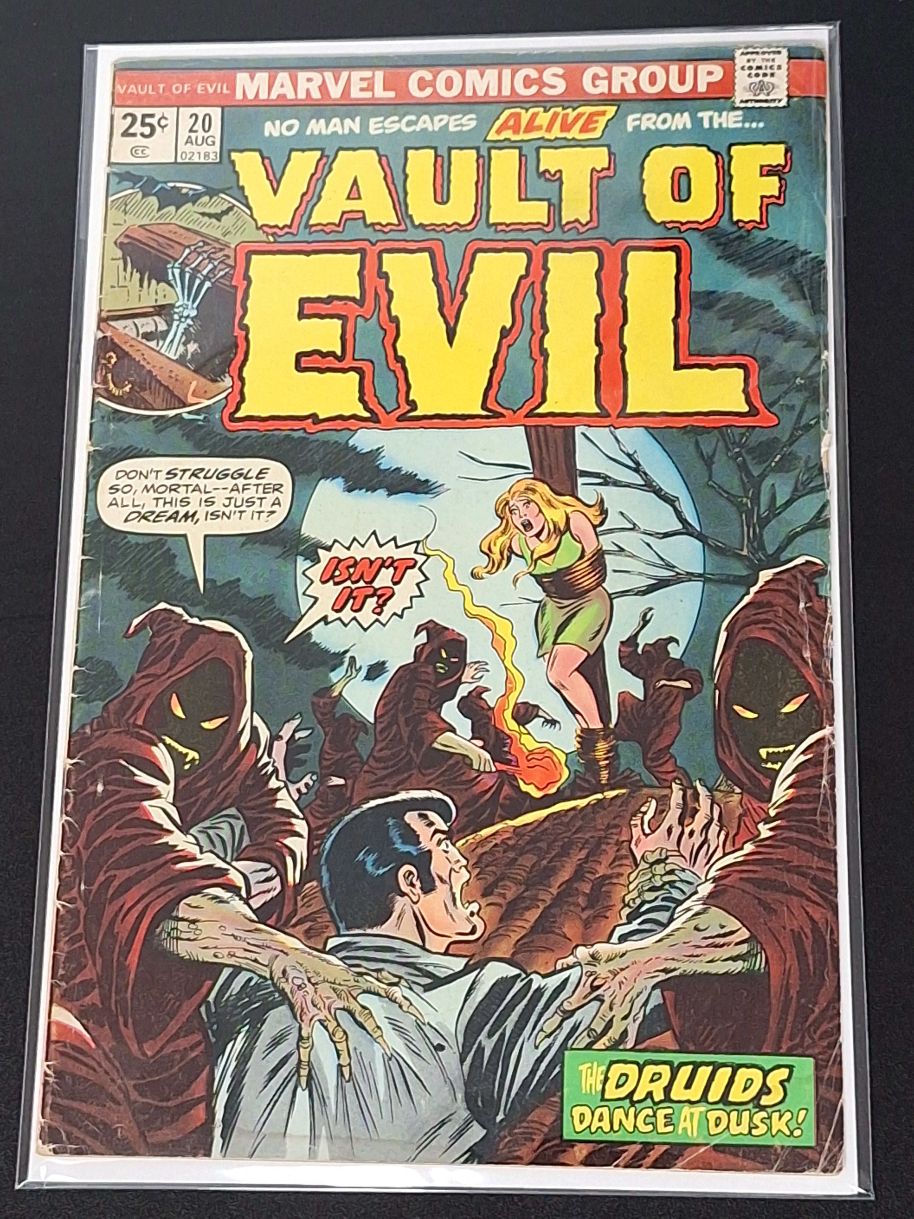Vault Of Evil 20 Marvel 1975 Burning At The Stake Cover