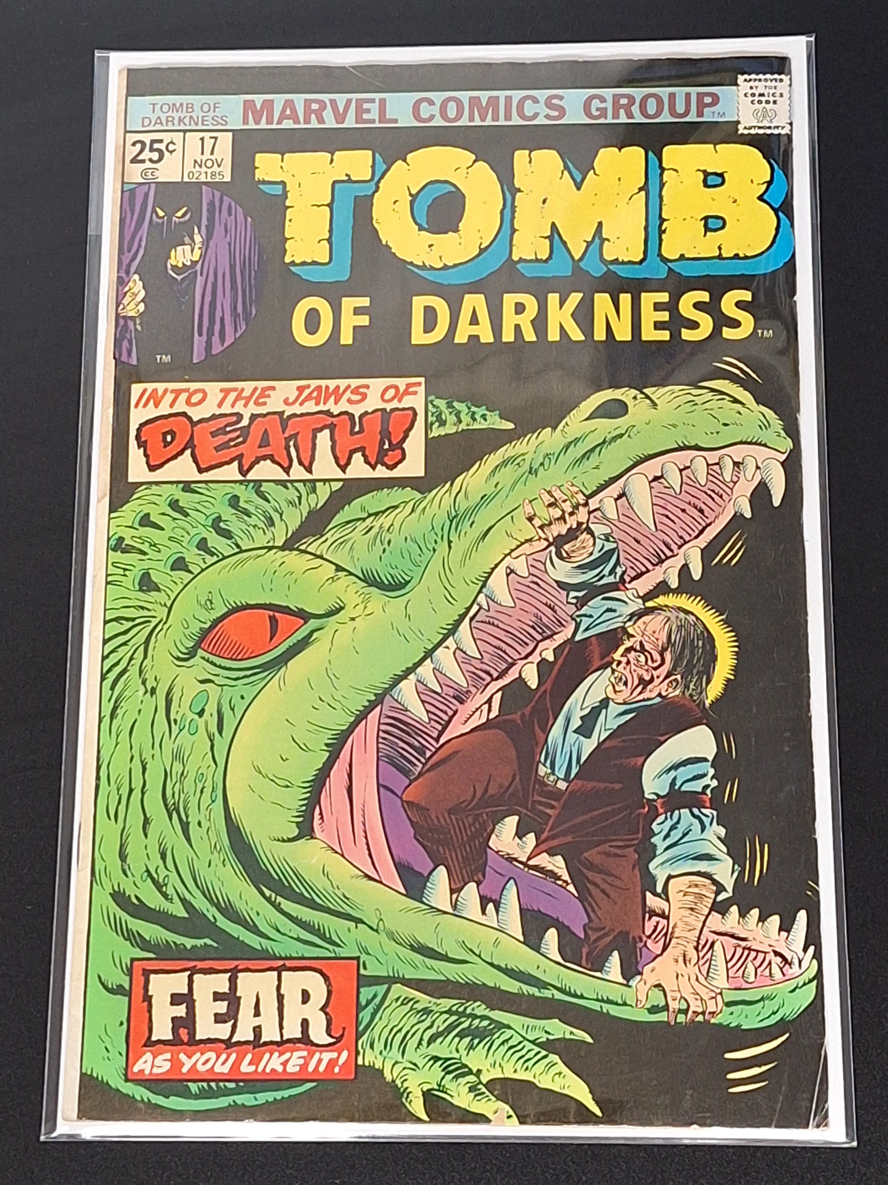 Tomb Of Darkness 17 Marvel 1975 Into The Jaws Of Death