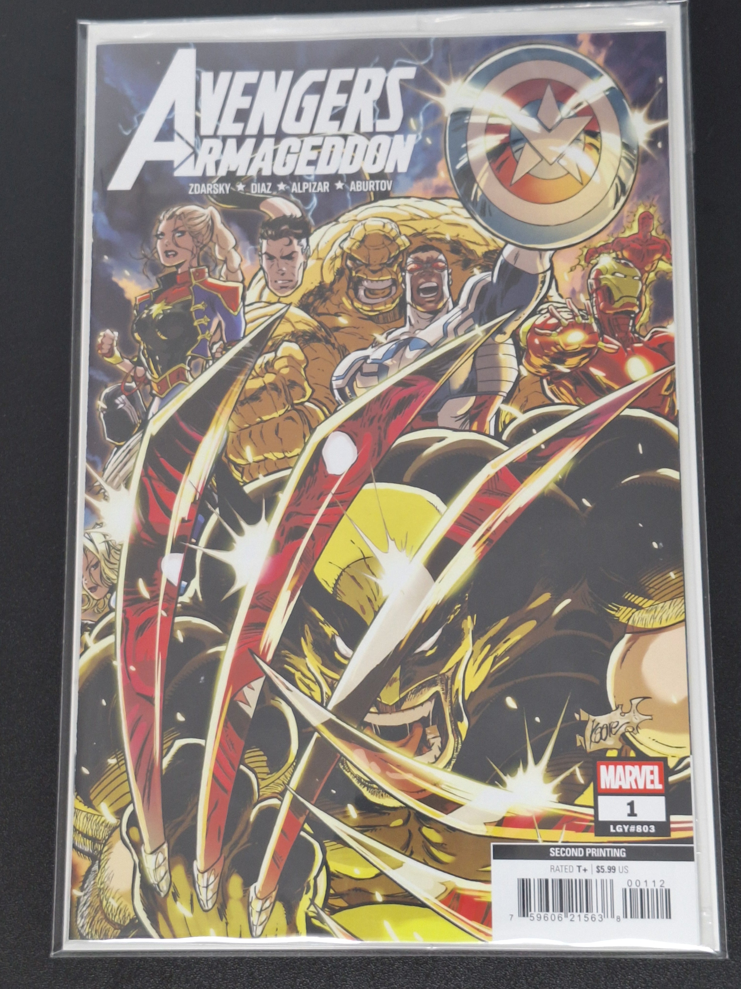 Avengers: Armageddon 1 Marvel 2nd Printing MTG Warstorm Surge Card Inside