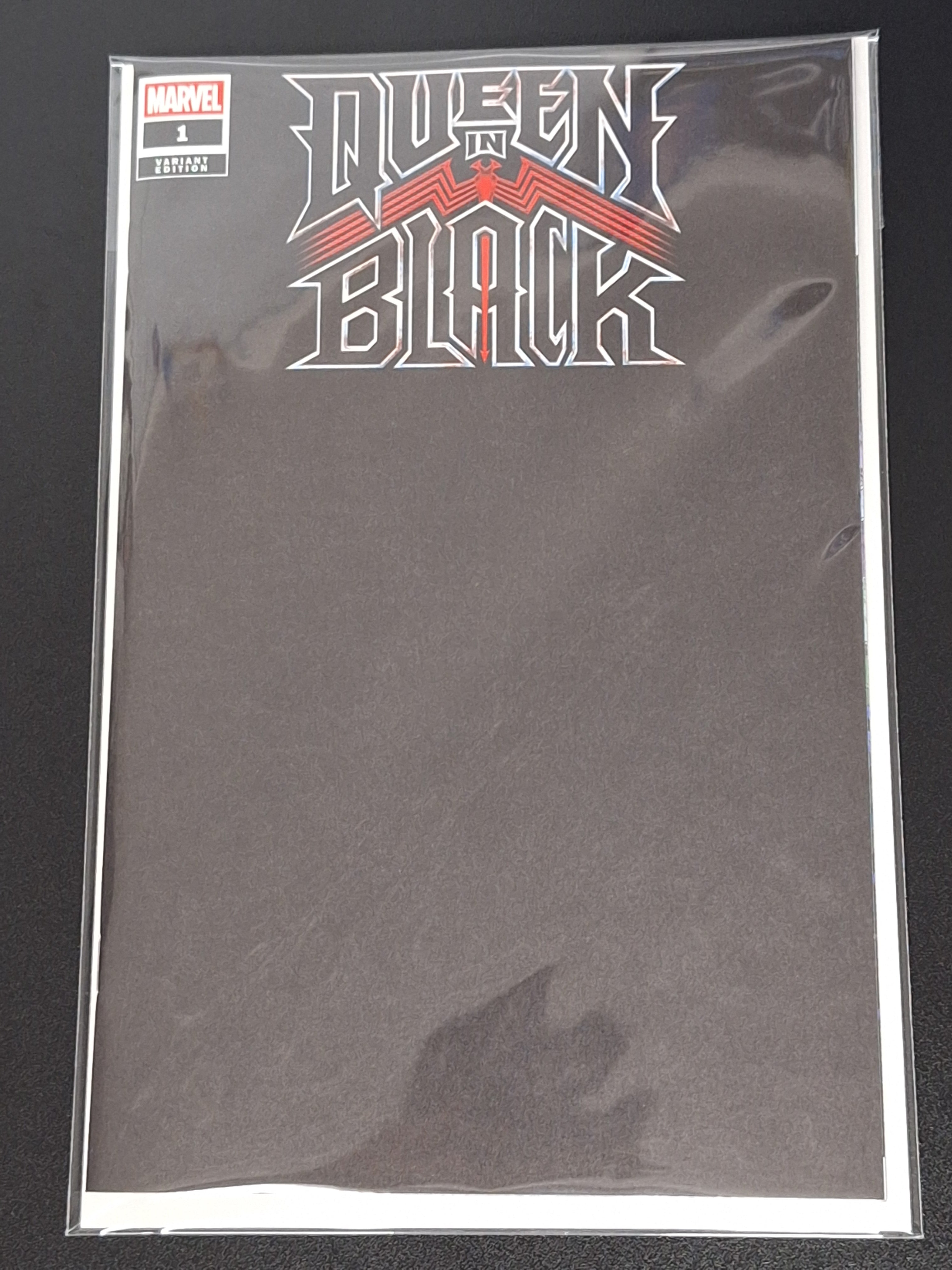Queen In Black 1 Marvel 2026 All-Black Blank Blind Bag Variant