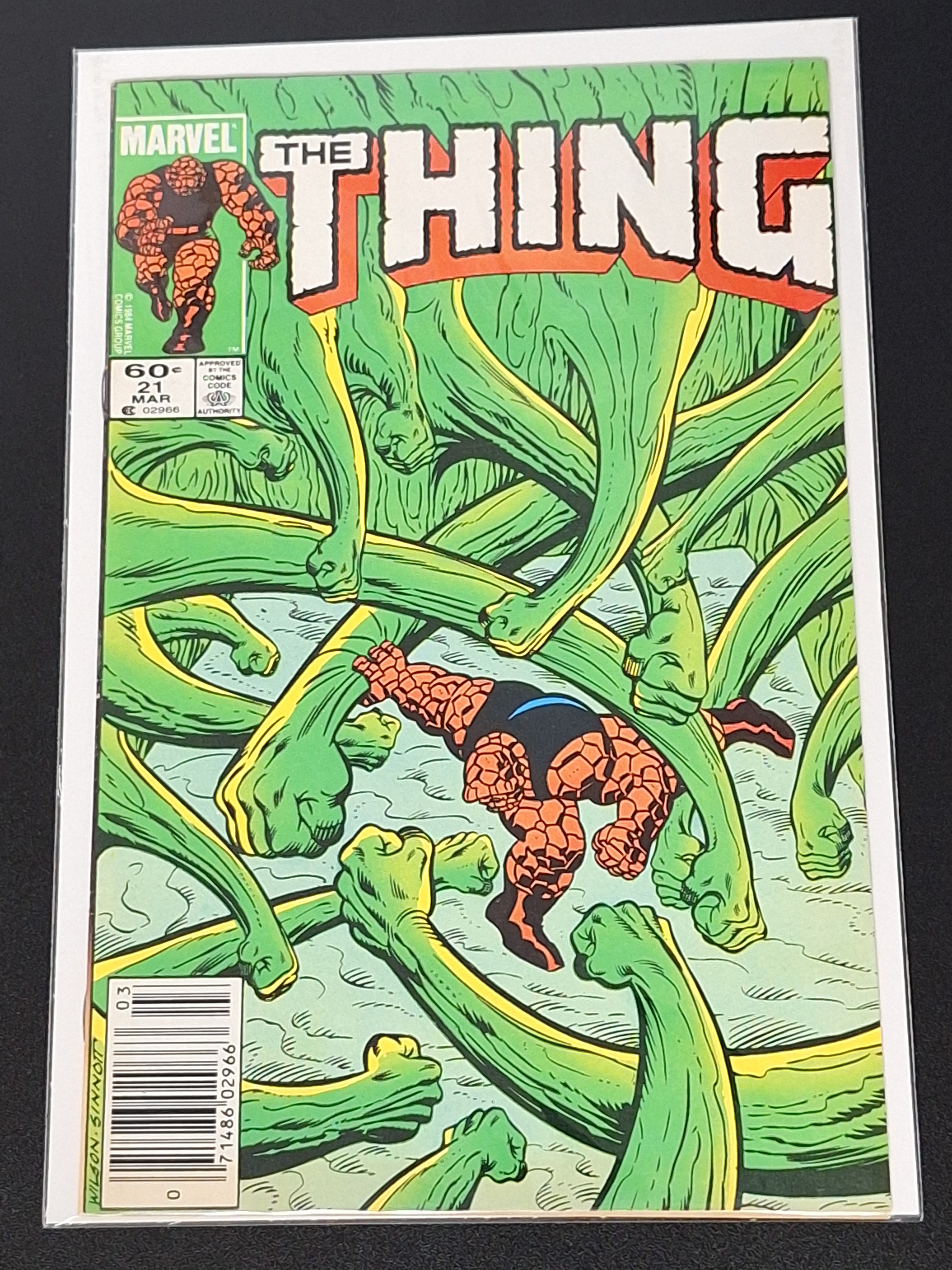 The Thing 21 Marvel 1985 Newsstand Edition