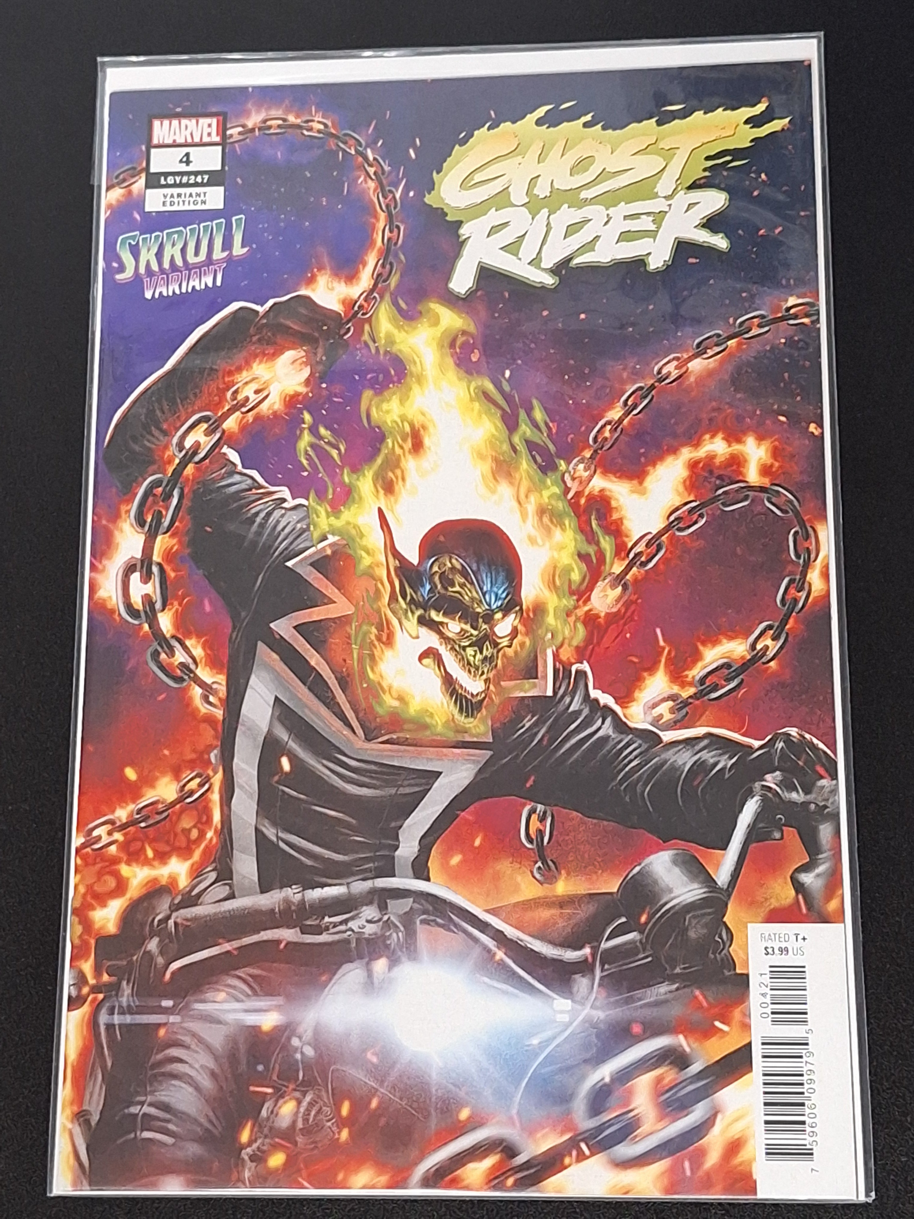 Ghost Rider 4 Marvel 2022 David Baldeon Skrull Variant
