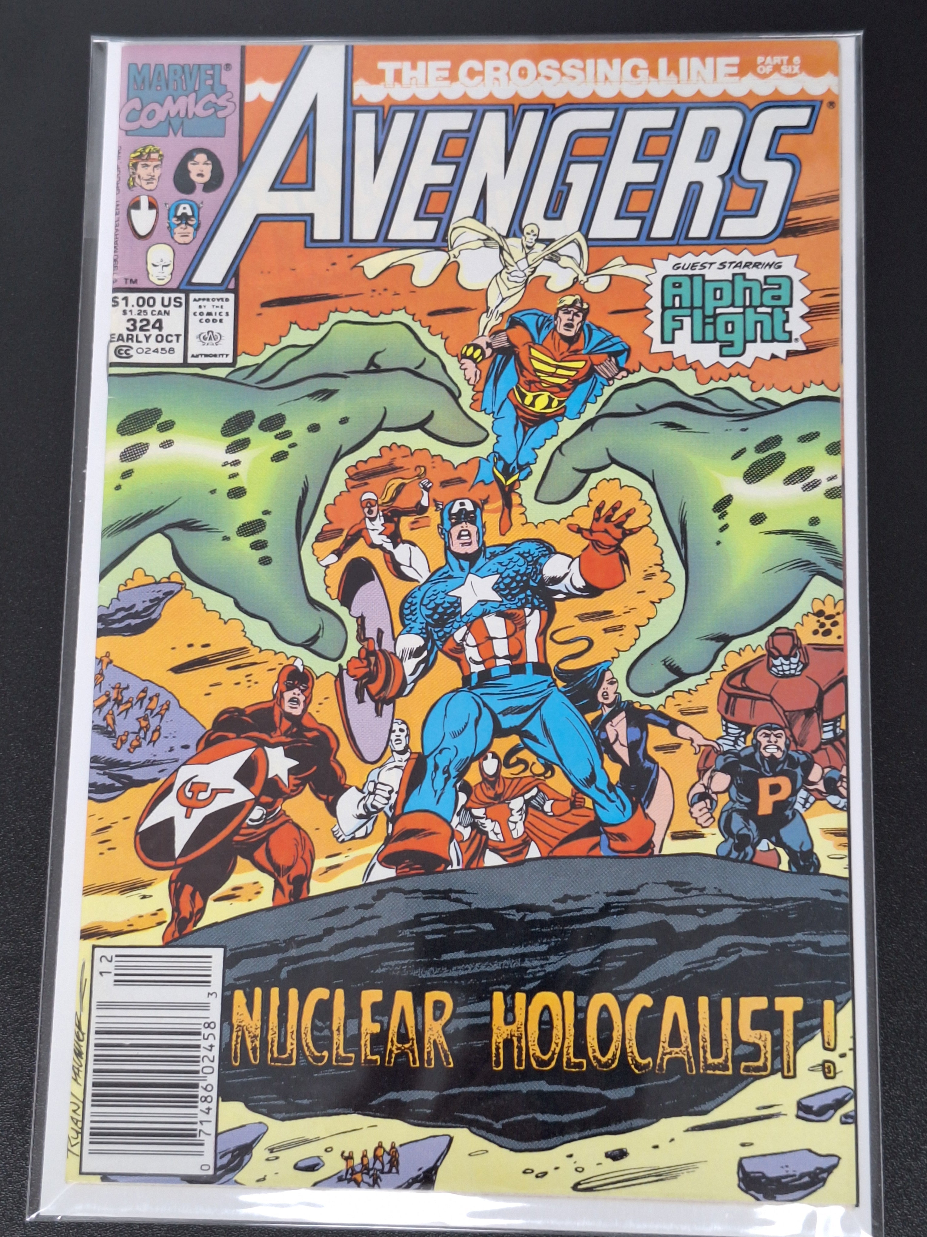 Avengers 324 Marvel 1990 Newsstand Edition, Nuclear Holocaust