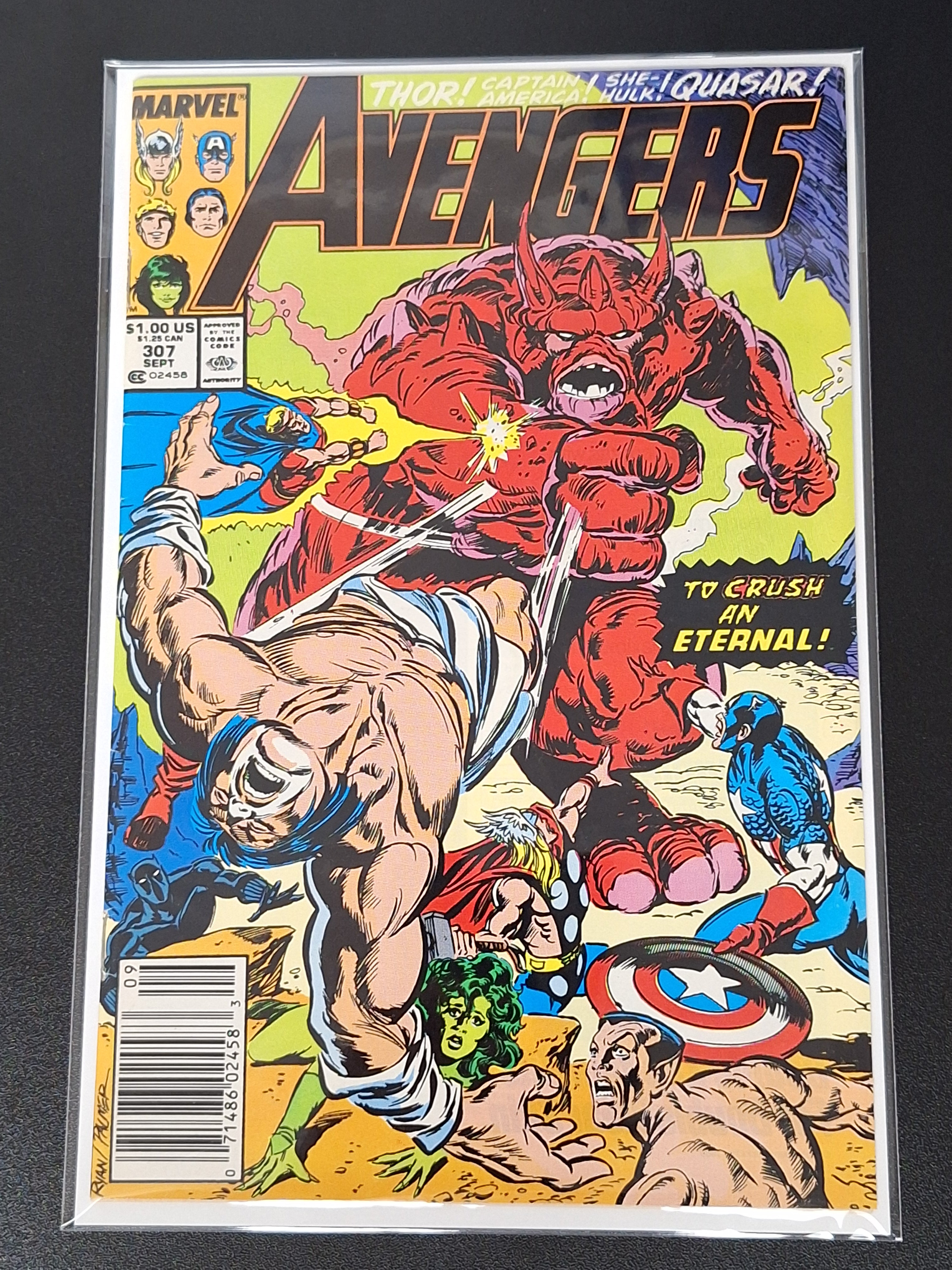 Avengers 307 Marvel 1989 Newsstand Edition, To Crush An Eternal