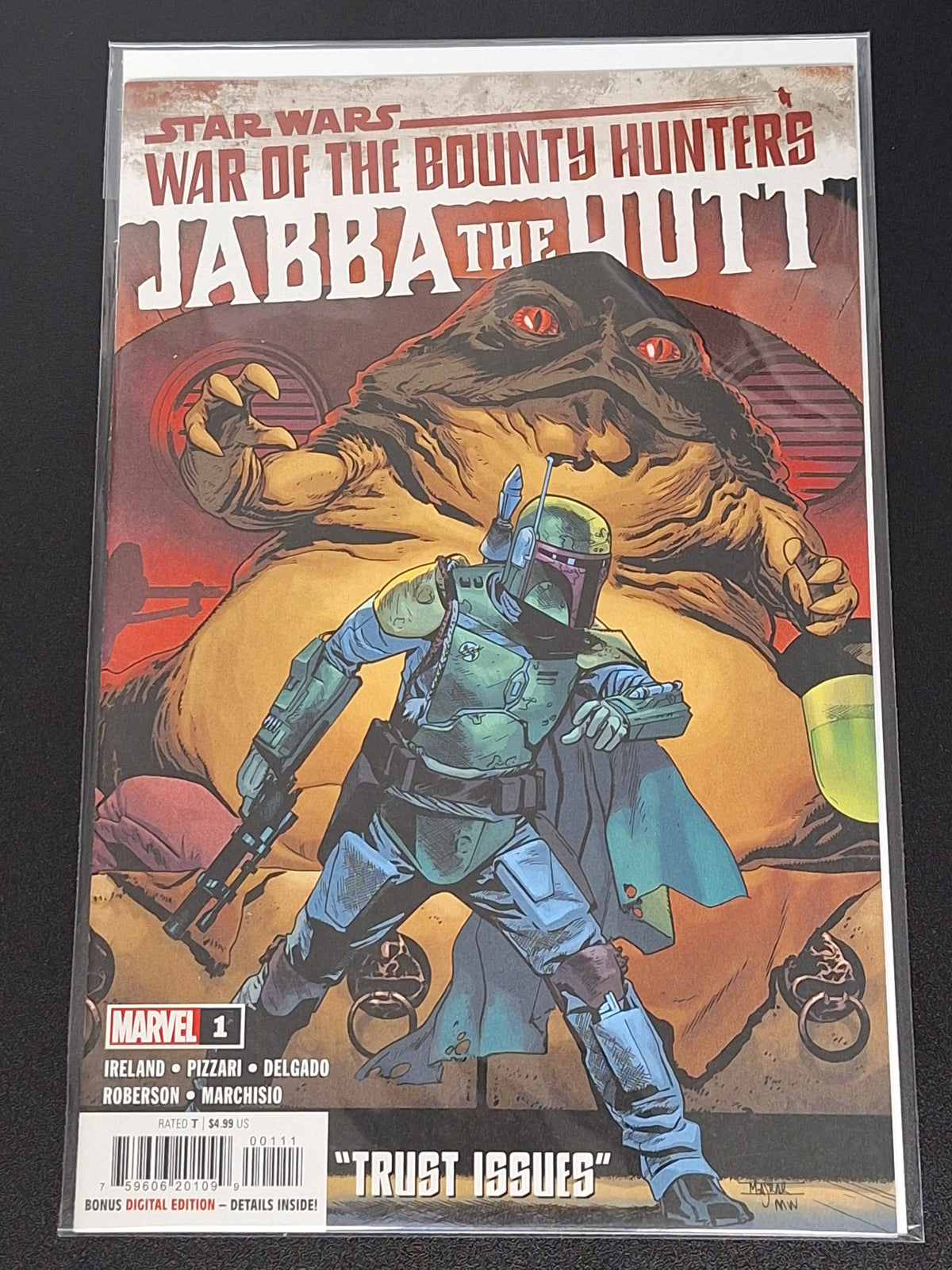 Star Wars War of the Bounty Hunters Jabba the Hutt 1 Marvel 2021 Cover A