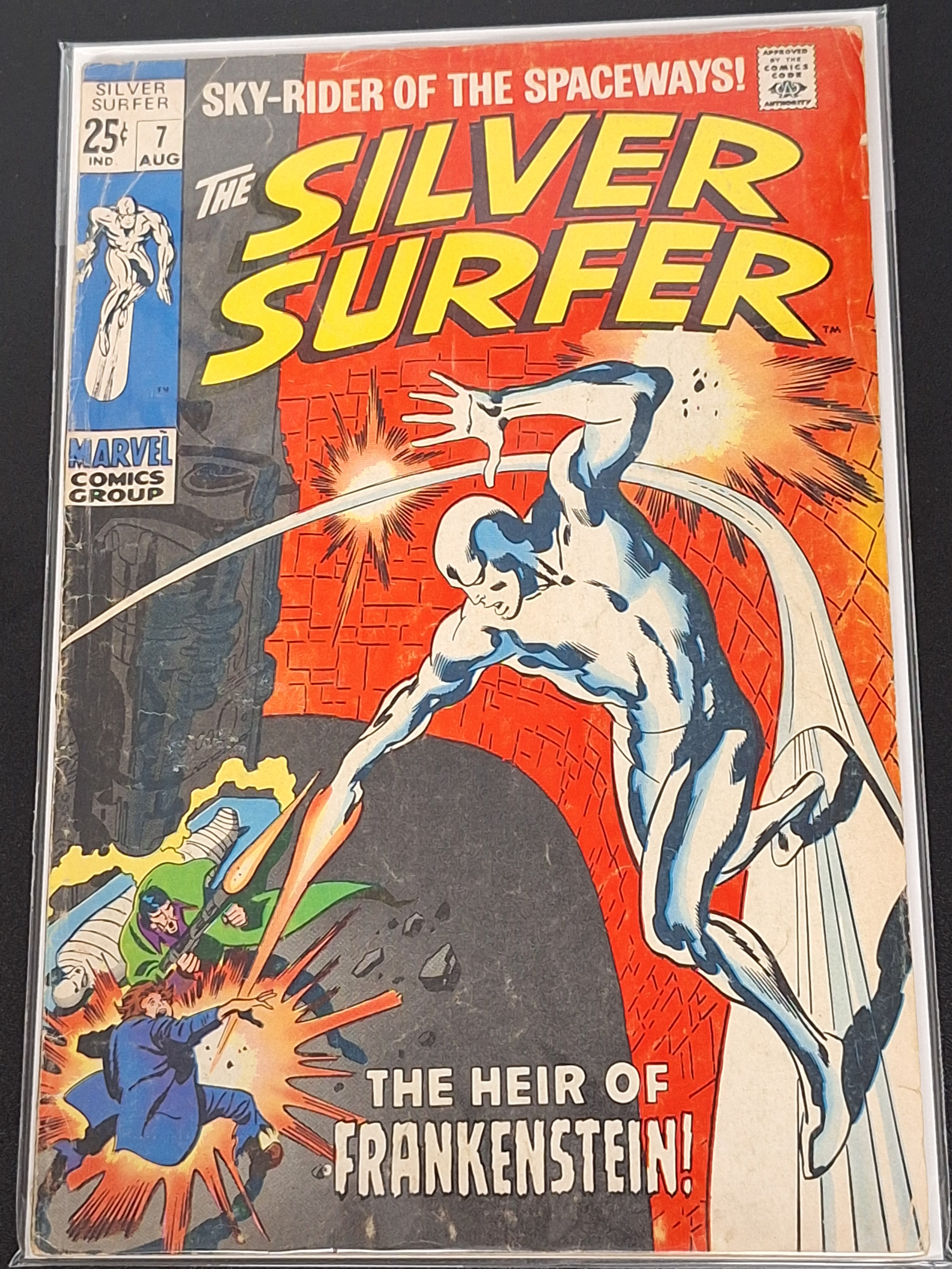 Silver Surfer 7 Marvel 1969 1st App of Frankenstein In Marvel Comics