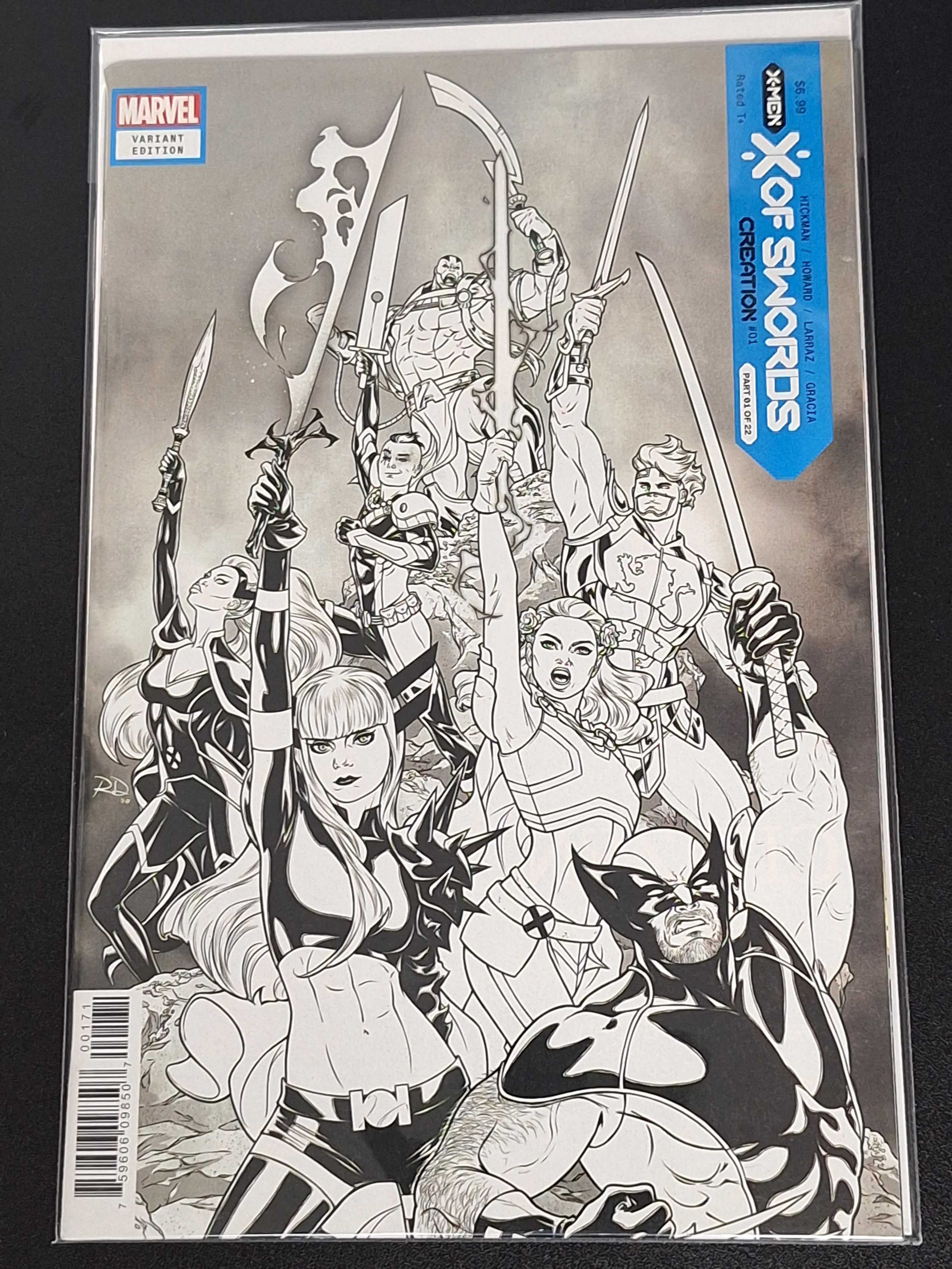 X Of Swords Creations 1 Marvel 2020 1 Per Store B&W Sketch Variant