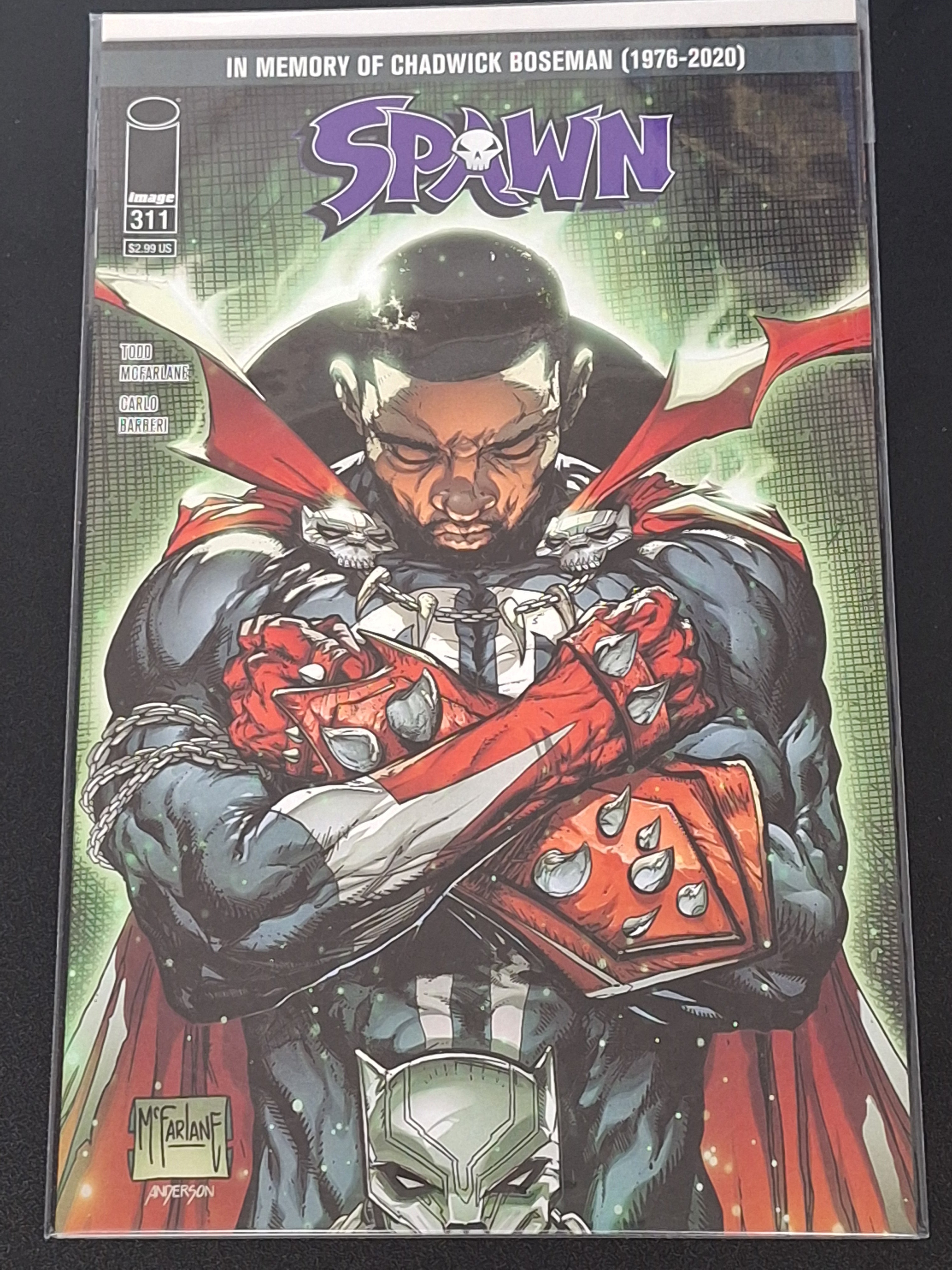 Spawn 311 Image 2020 Todd McFarlane Cover B Chadwick Boseman Tribute