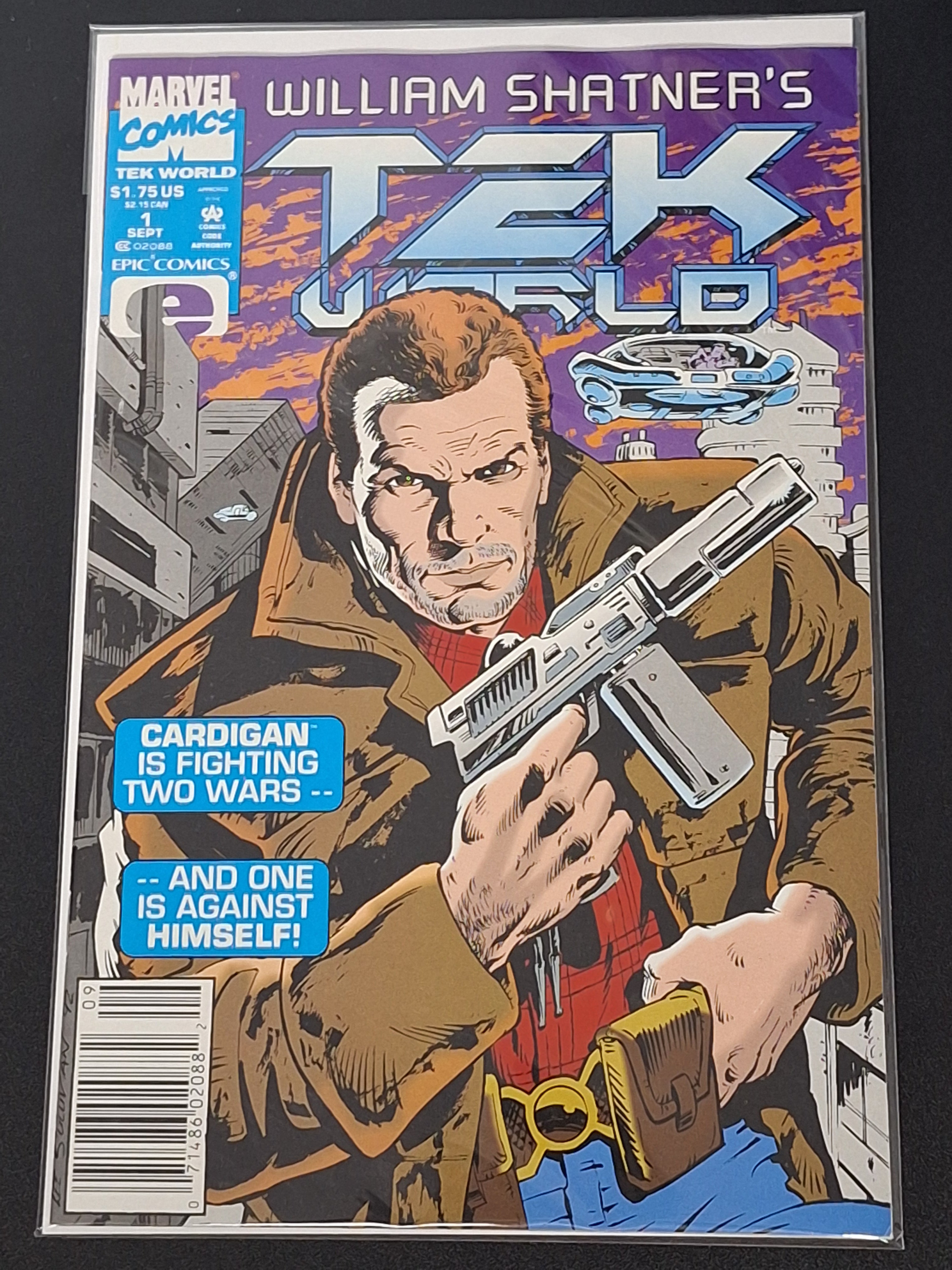 William Shatner's Tek World 1 Marvel 1992 Newsstand Edition