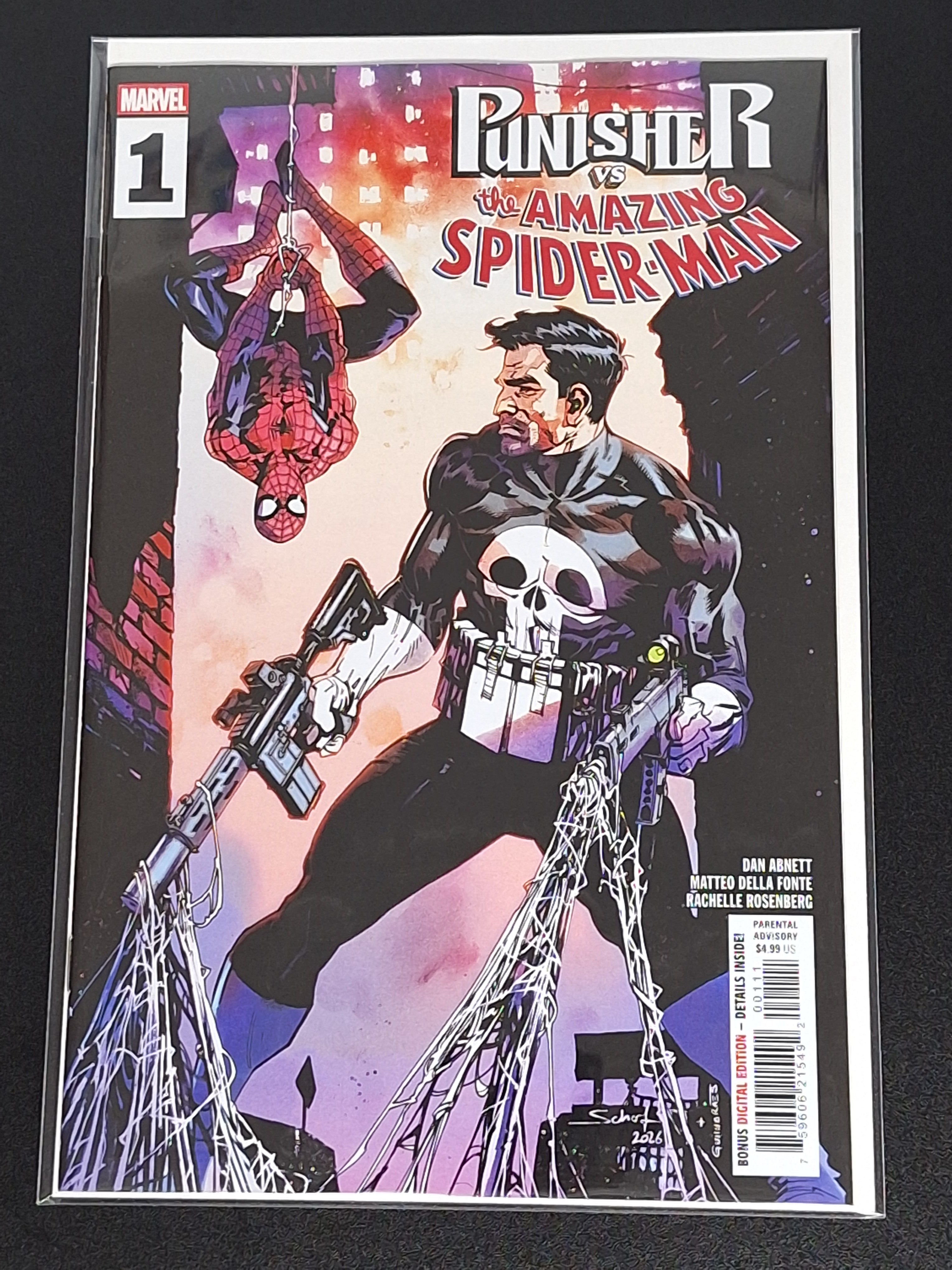 Punisher vs Amazing Spider-Man 1 Marvel 2026 Cover A